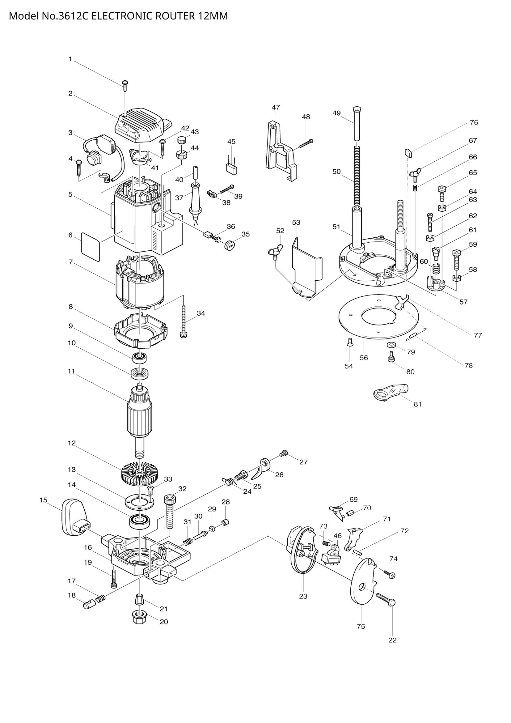 3612C exploded view