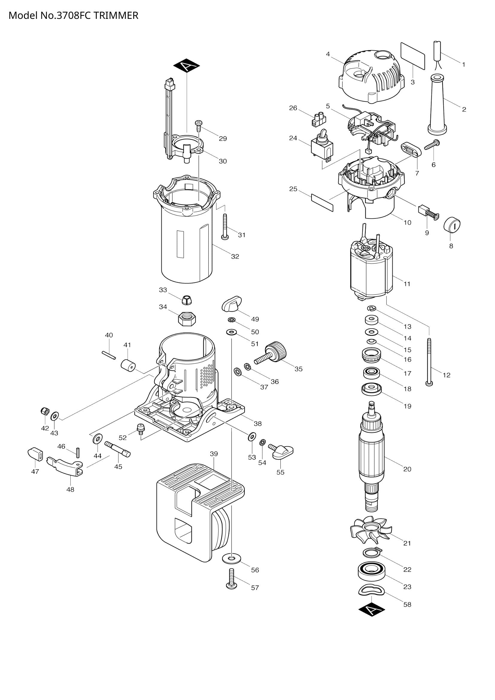 3708FC exploded view