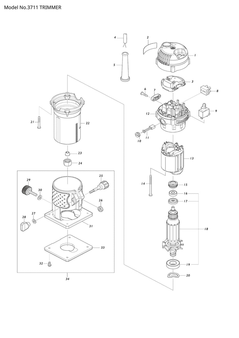 3711 exploded view