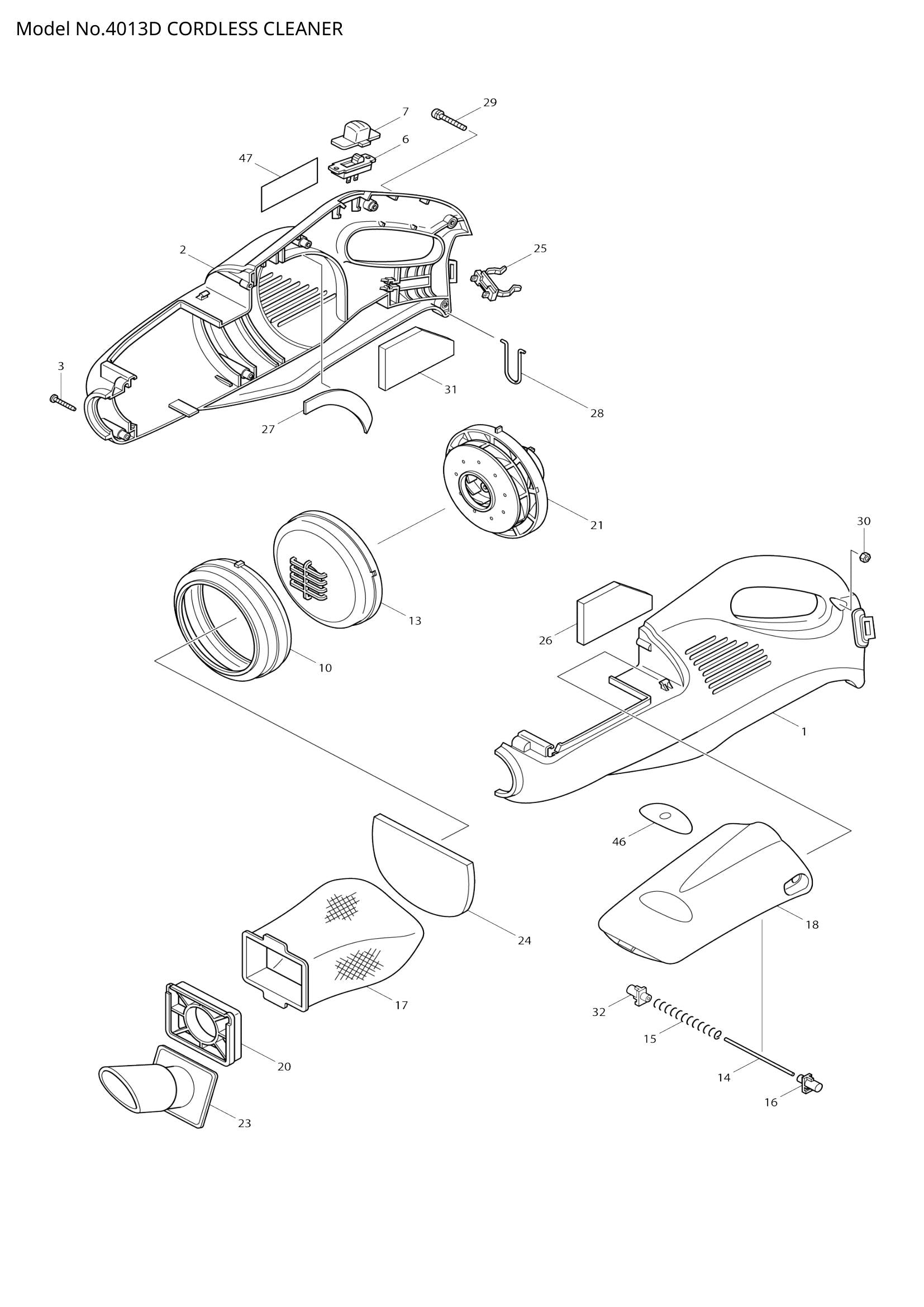 4013D exploded view
