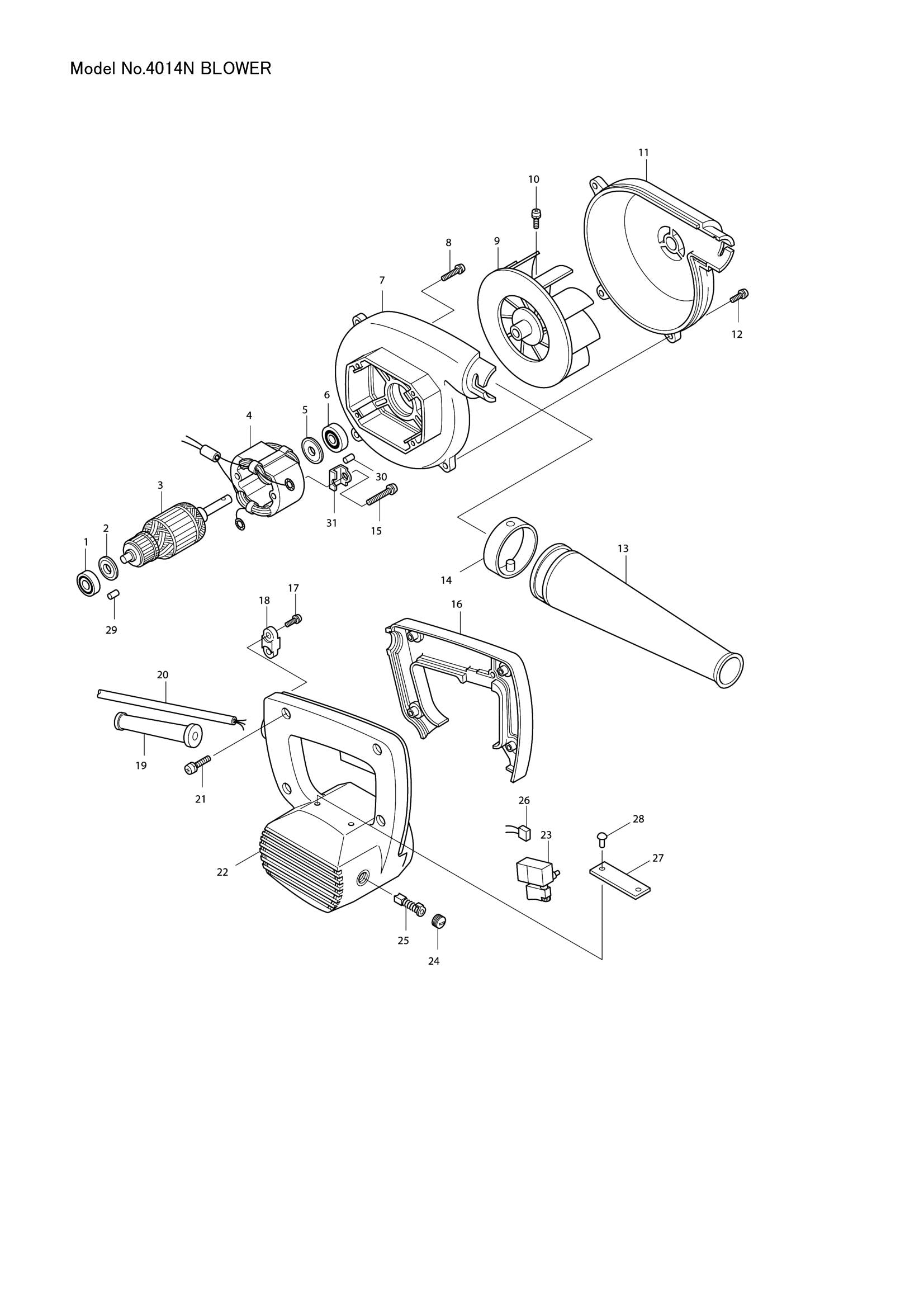 4014N exploded view