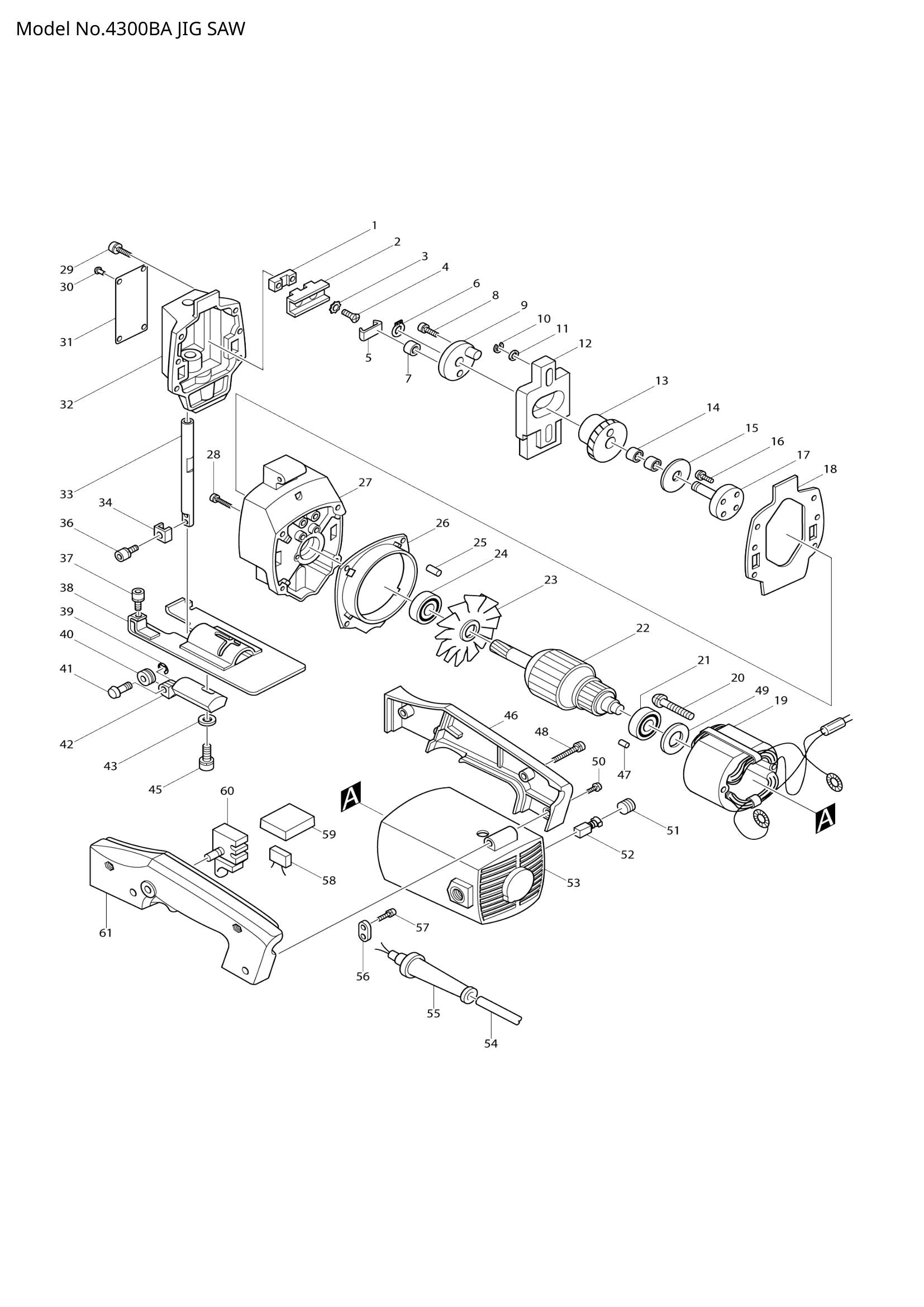 4300BA exploded view