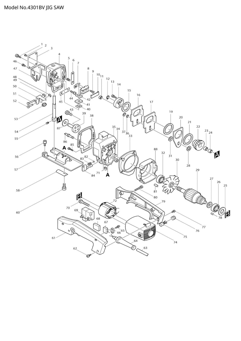 4301BV exploded view