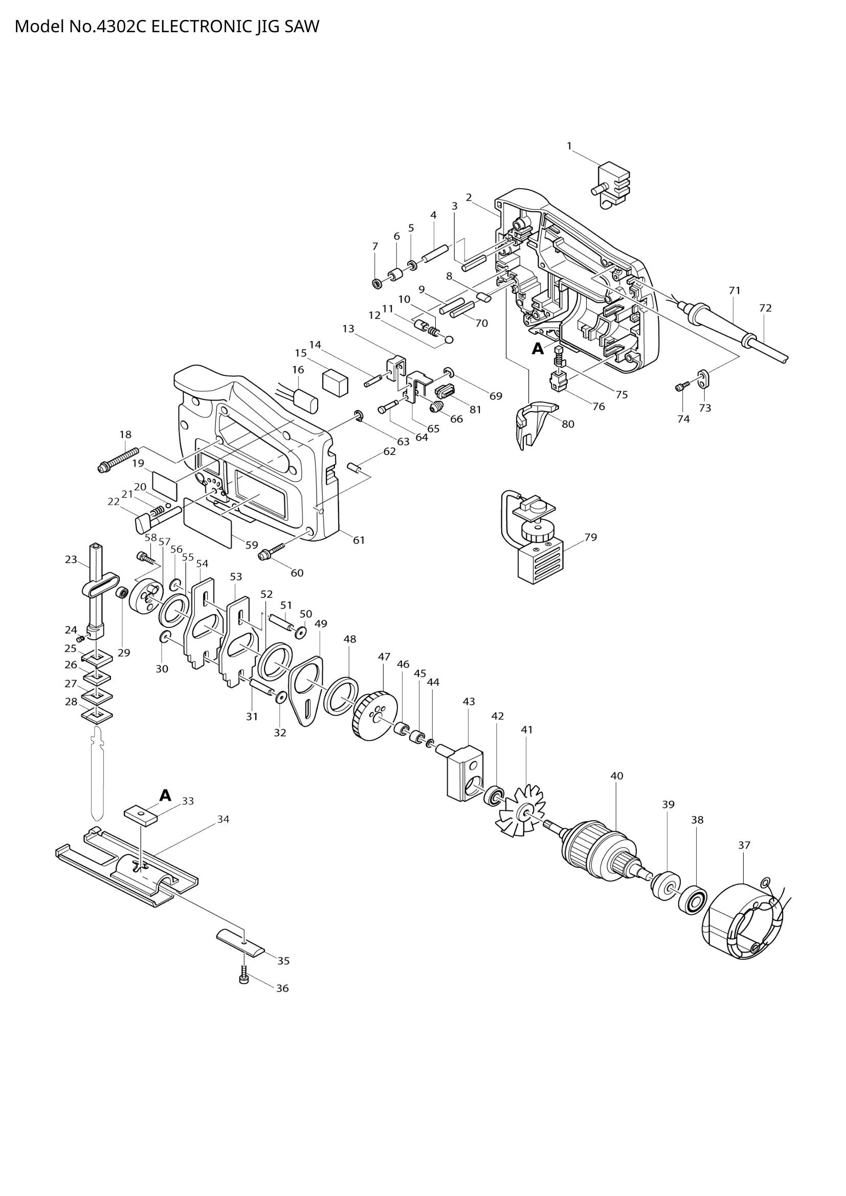 4302C exploded view