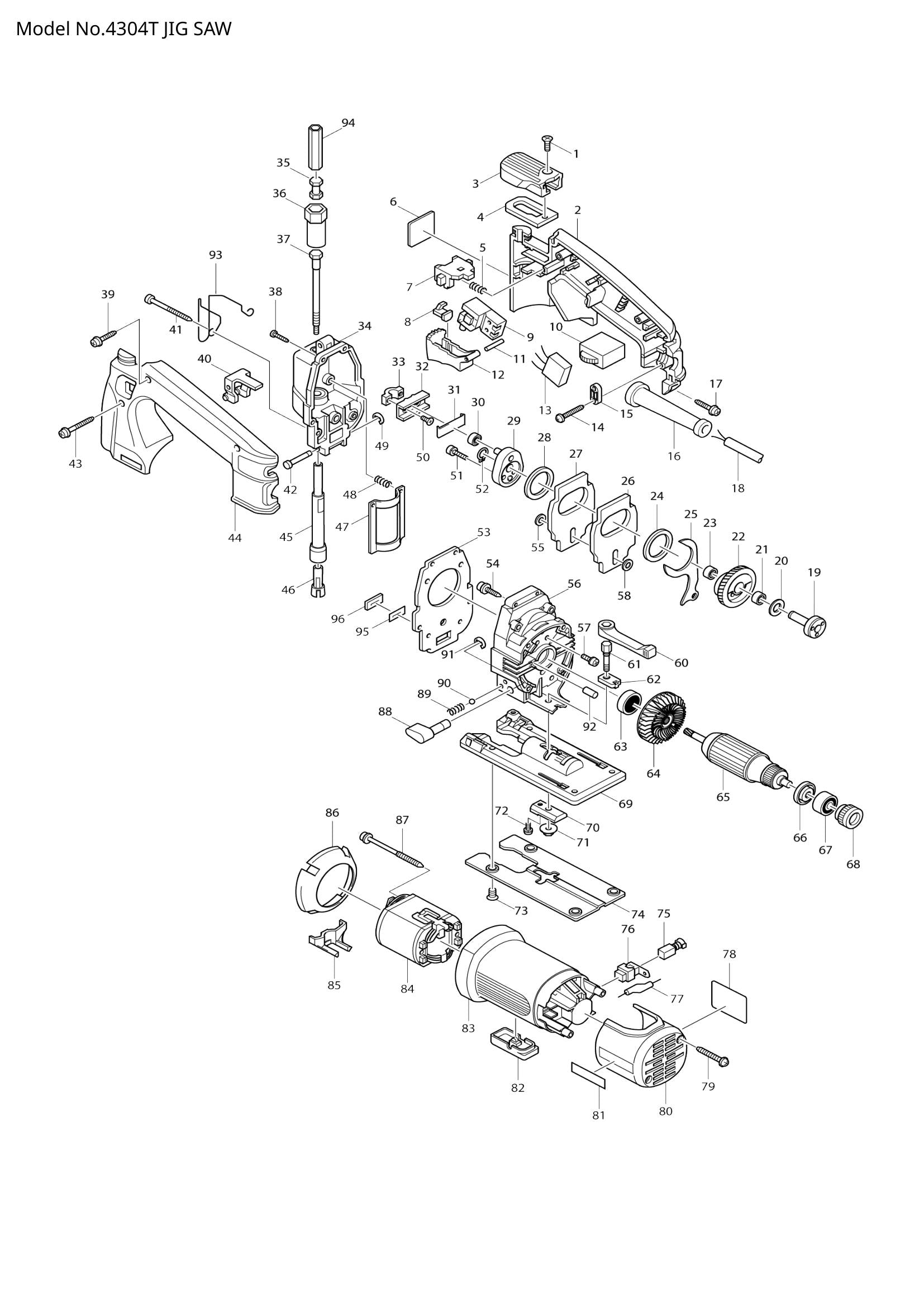4304T exploded view