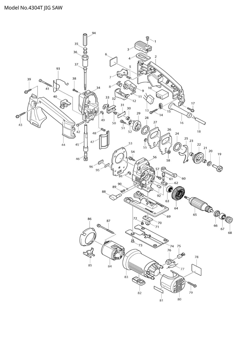 4304T exploded view
