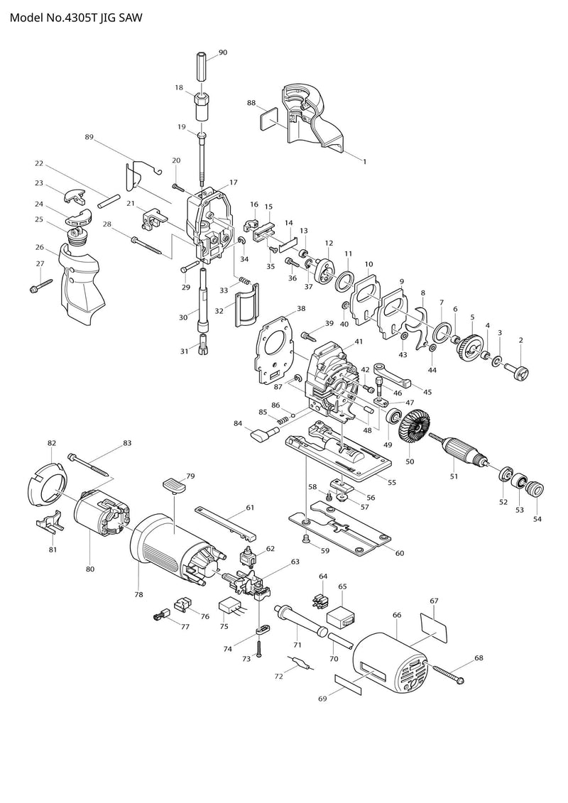 4305T exploded view