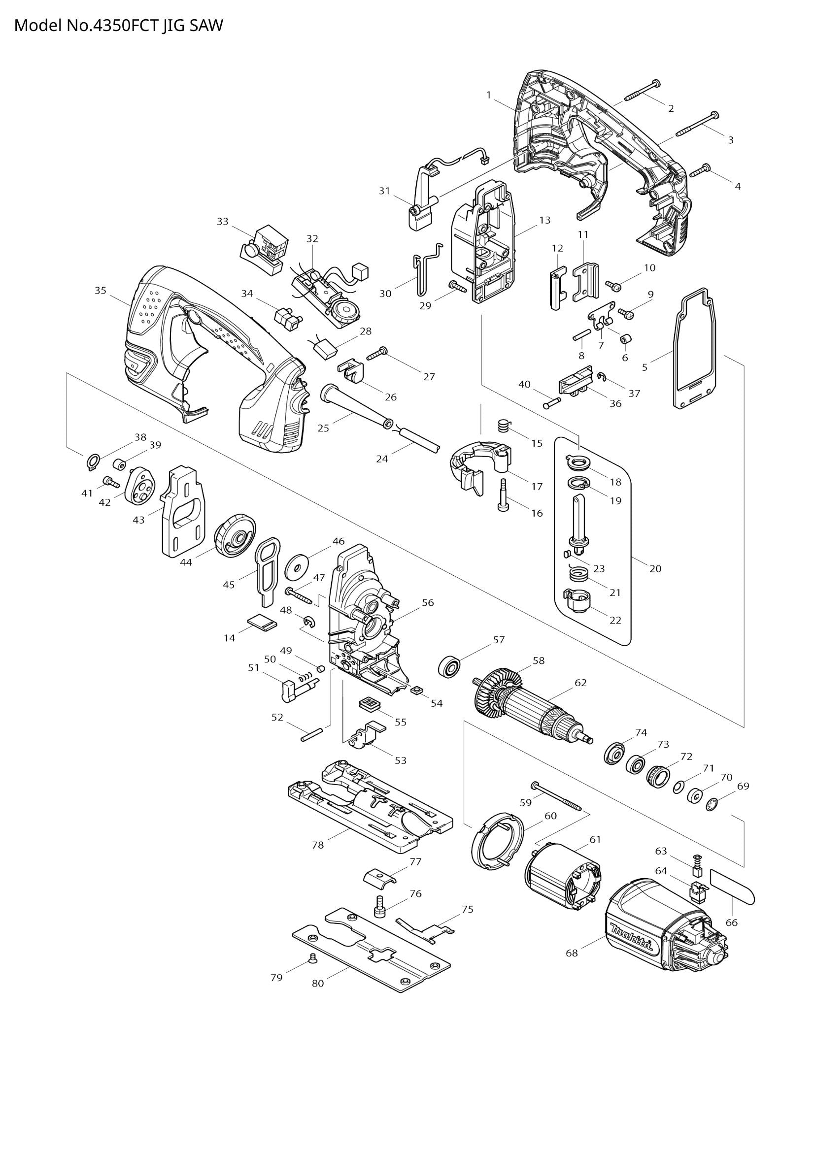 4350FCT exploded view