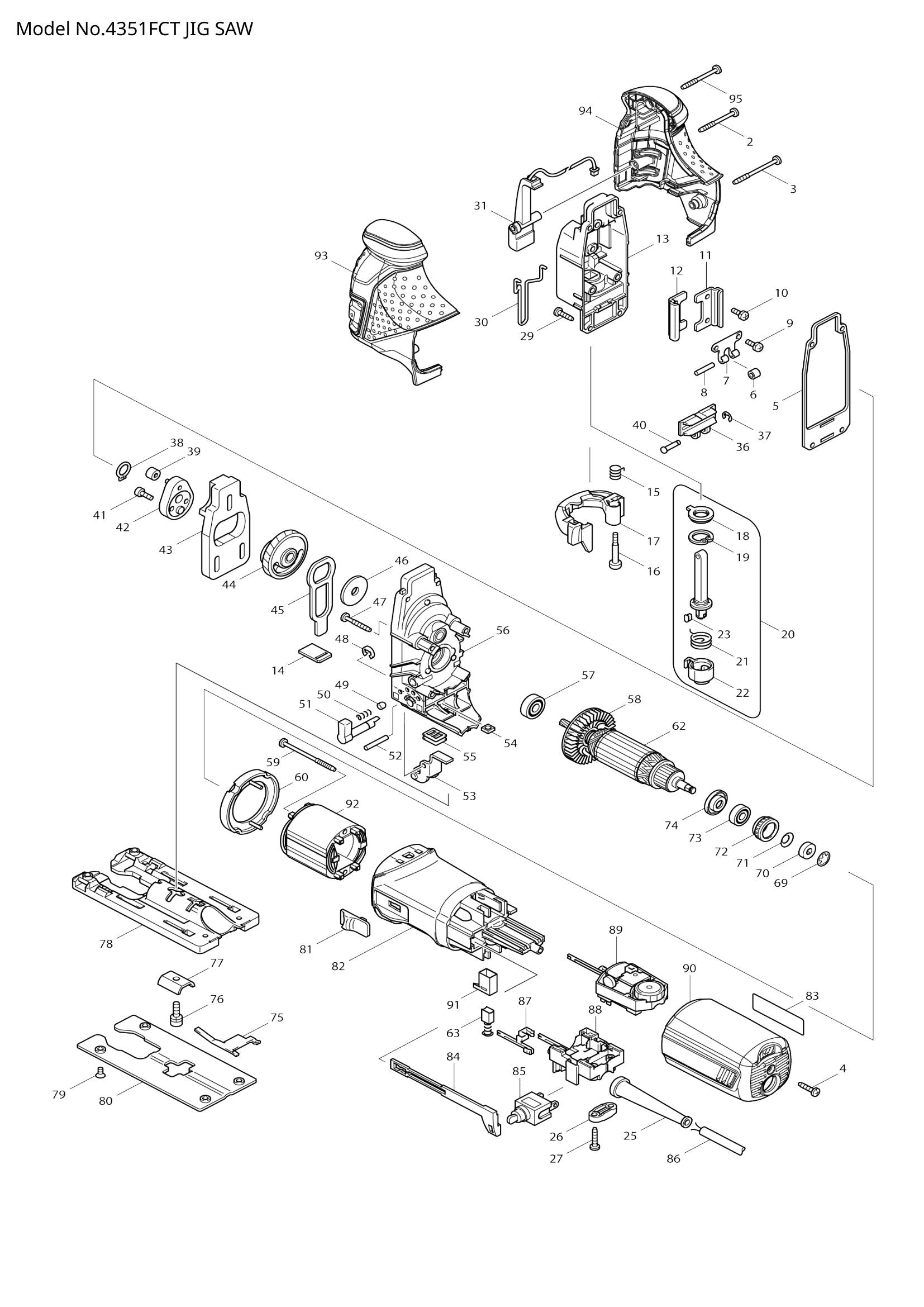 4351FCT exploded view