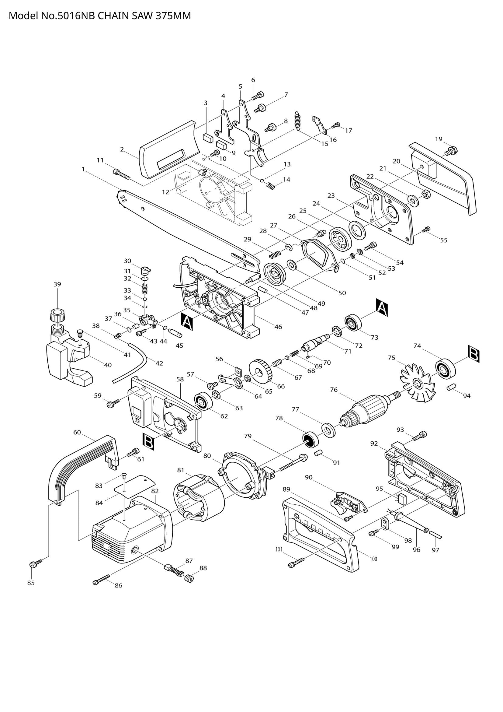 5016NB exploded view