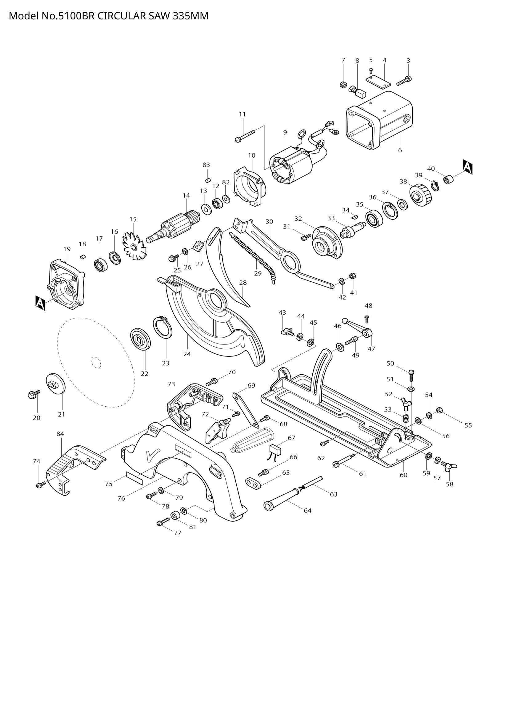5100BR exploded view