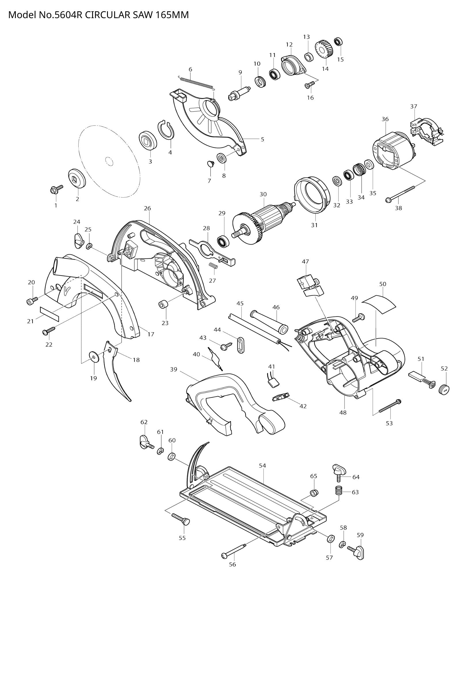 5604R exploded view