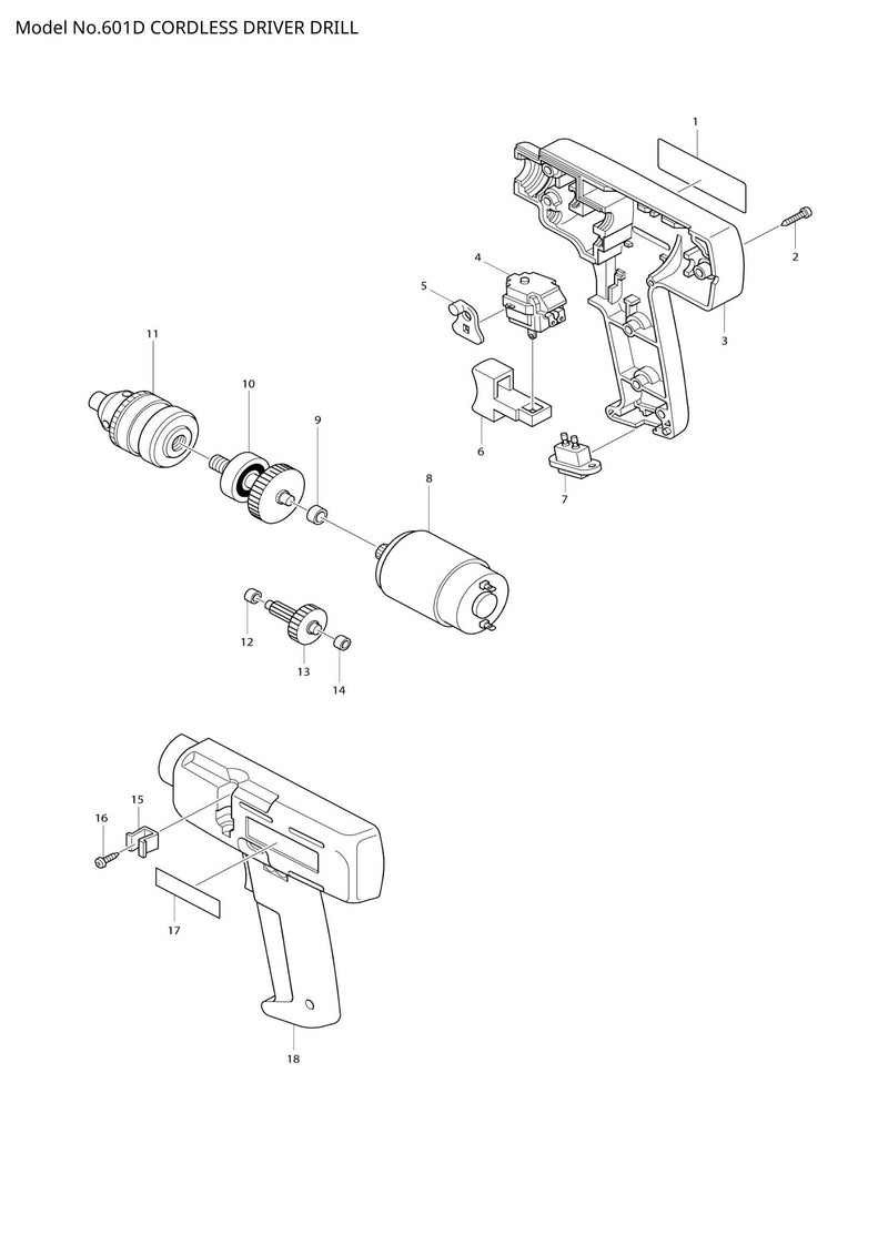 601D exploded view