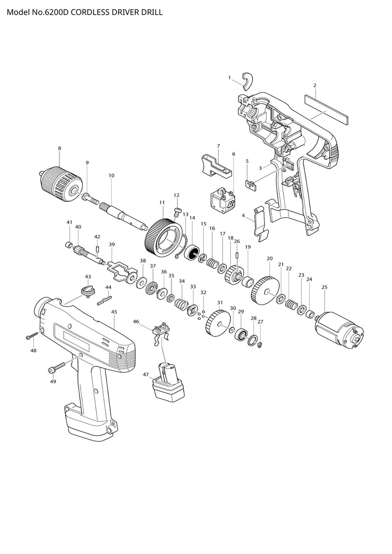 6200D exploded view