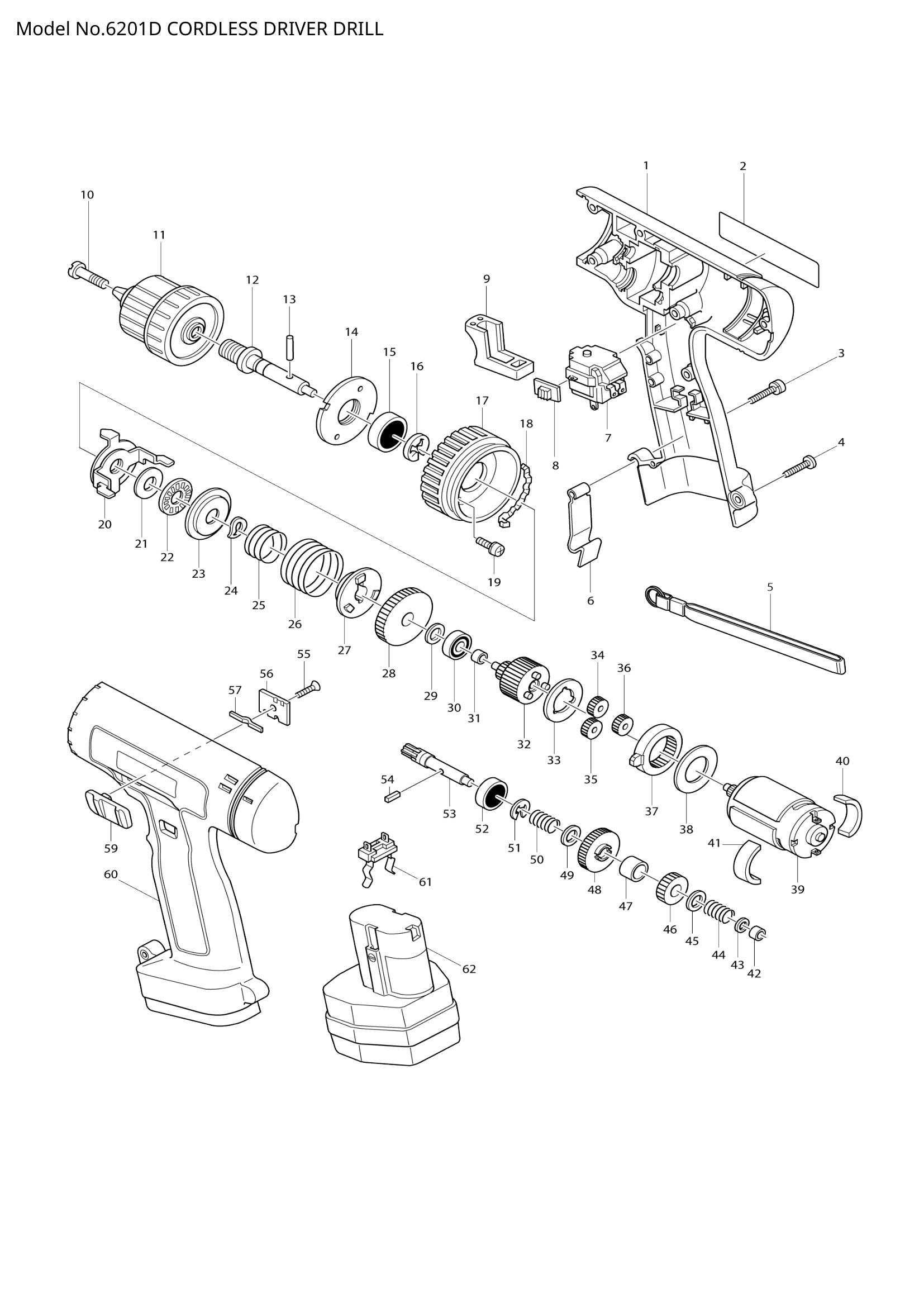 6201D exploded view