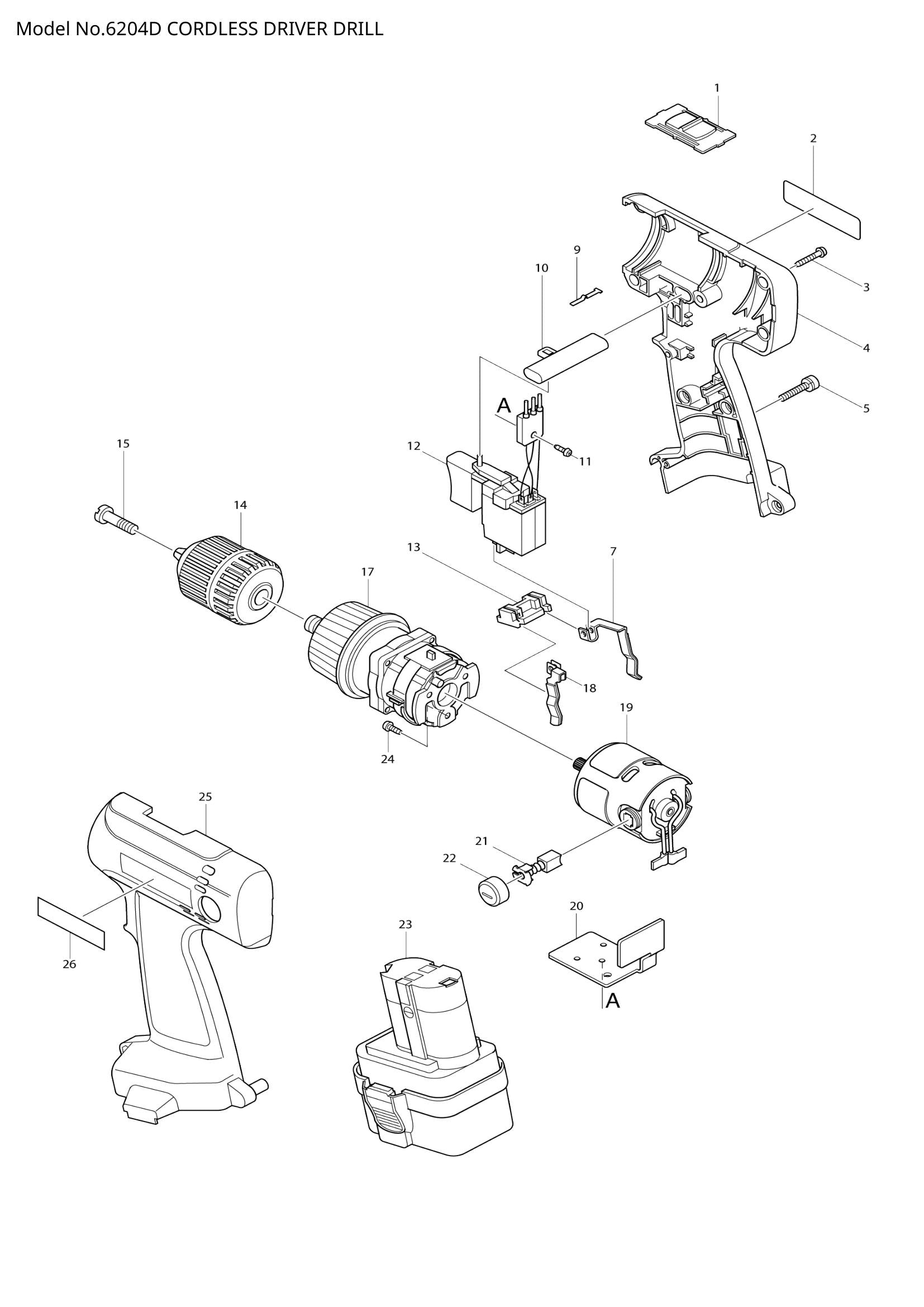 6204D exploded view
