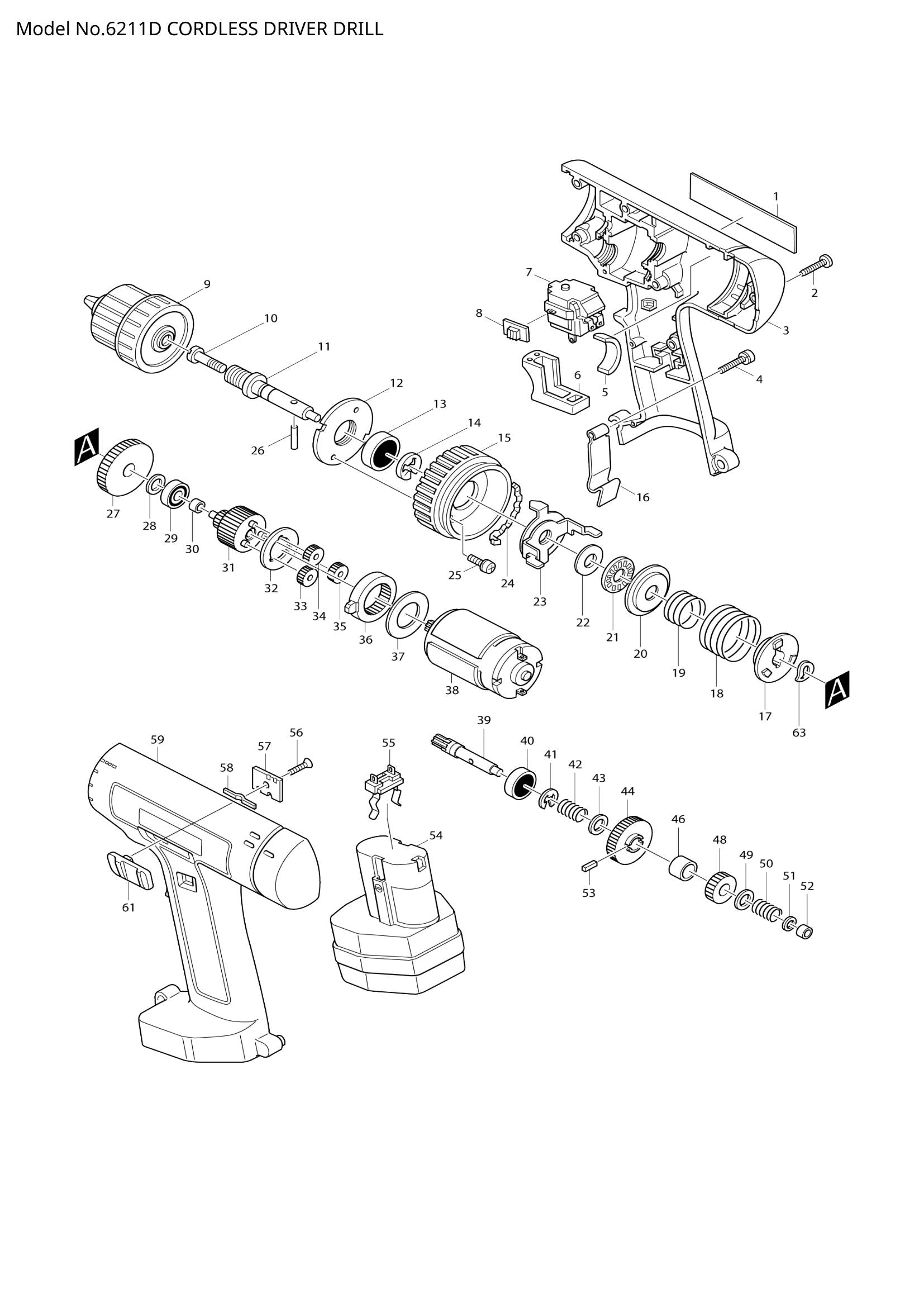 6211D exploded view