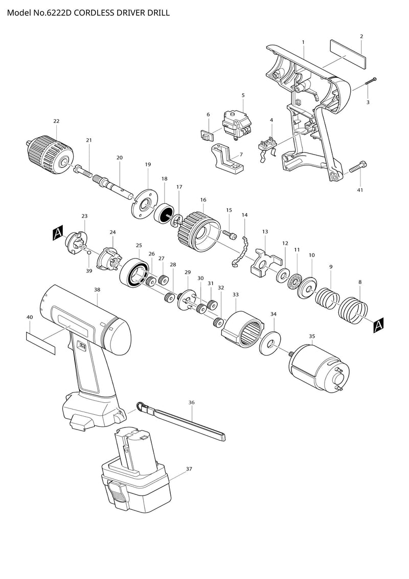 6222D exploded view