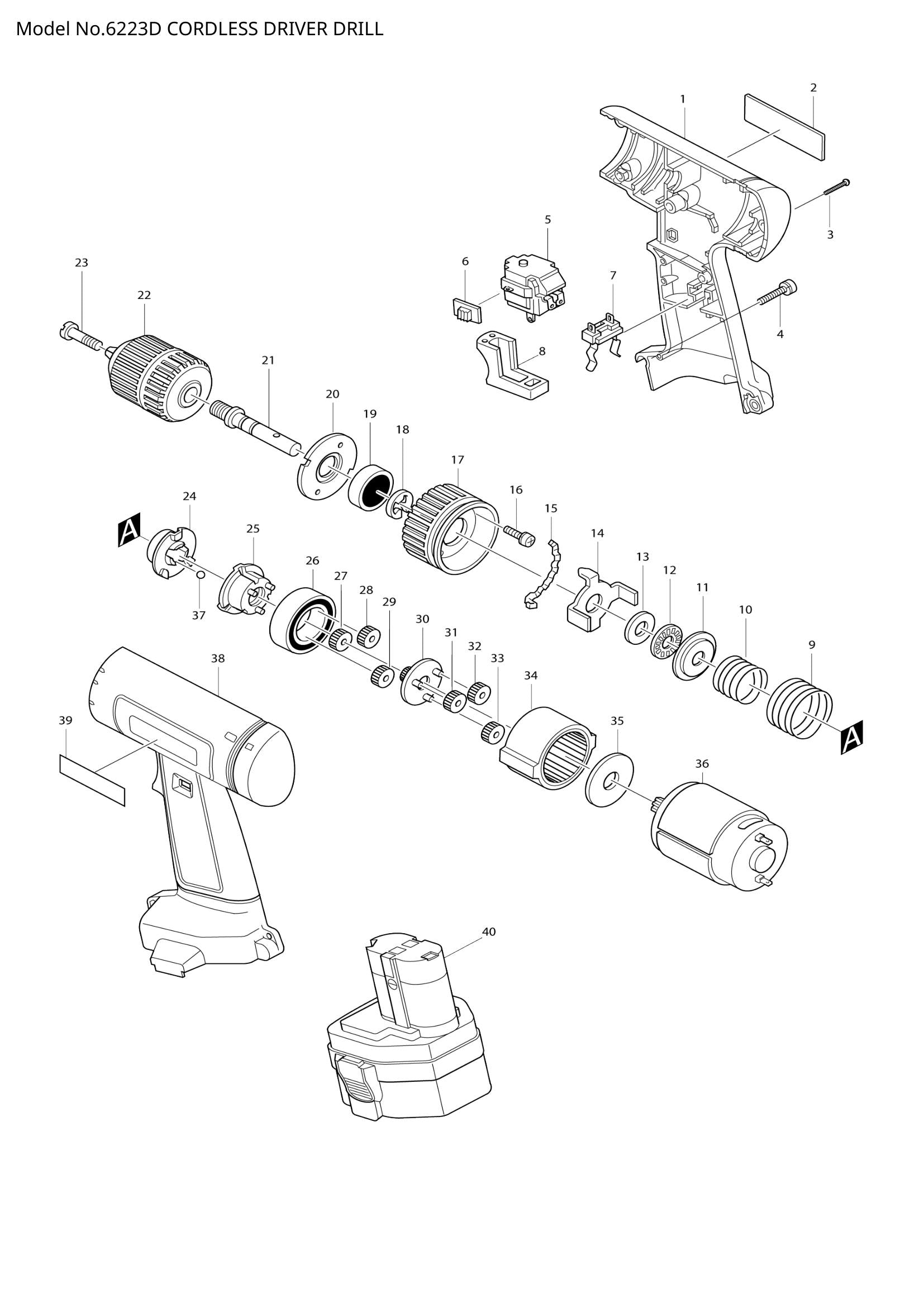 6223D exploded view