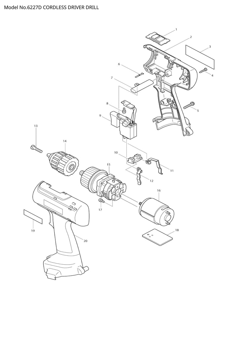 6227D exploded view