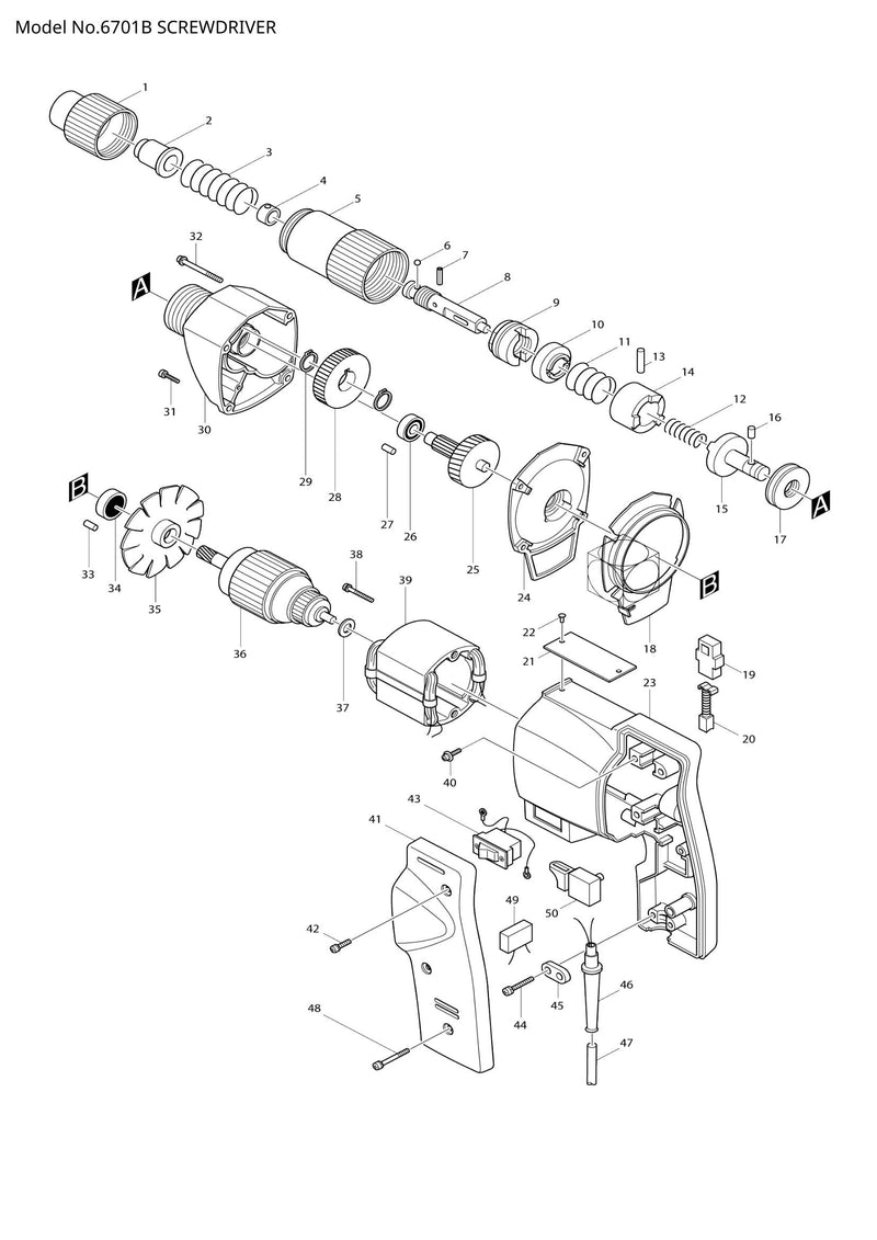 6701B exploded view