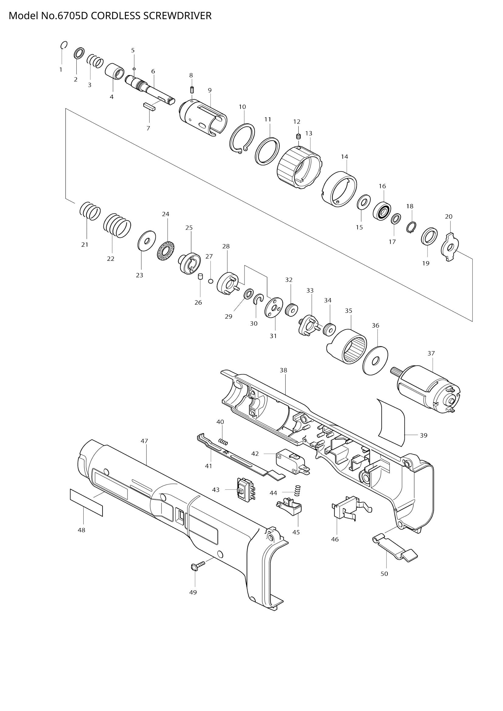 6705D exploded view