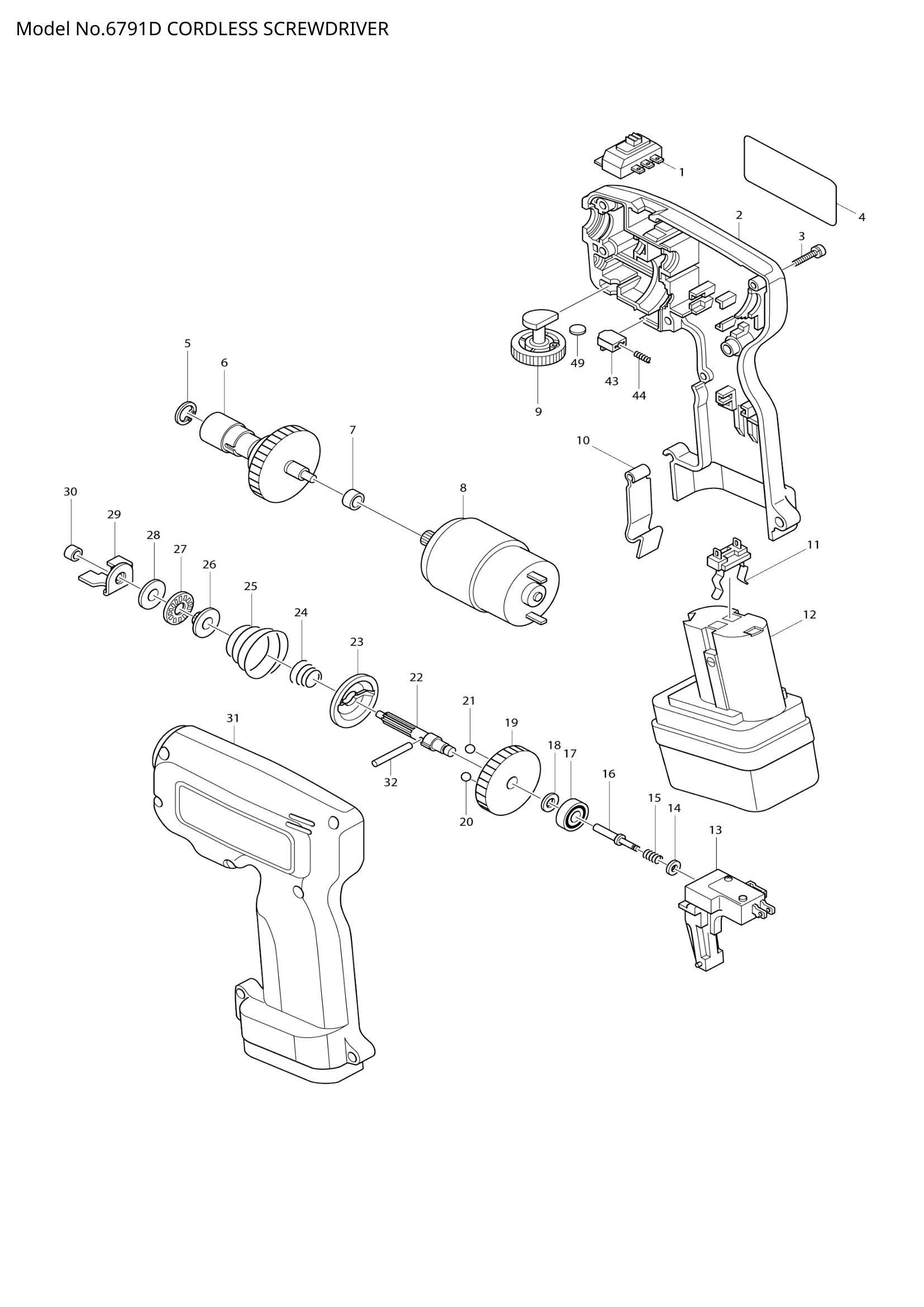 6791D exploded view