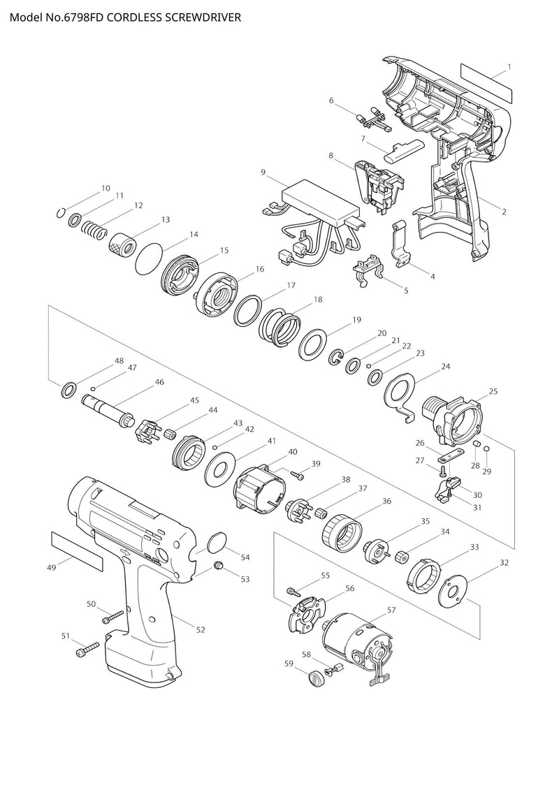 6798FD exploded view