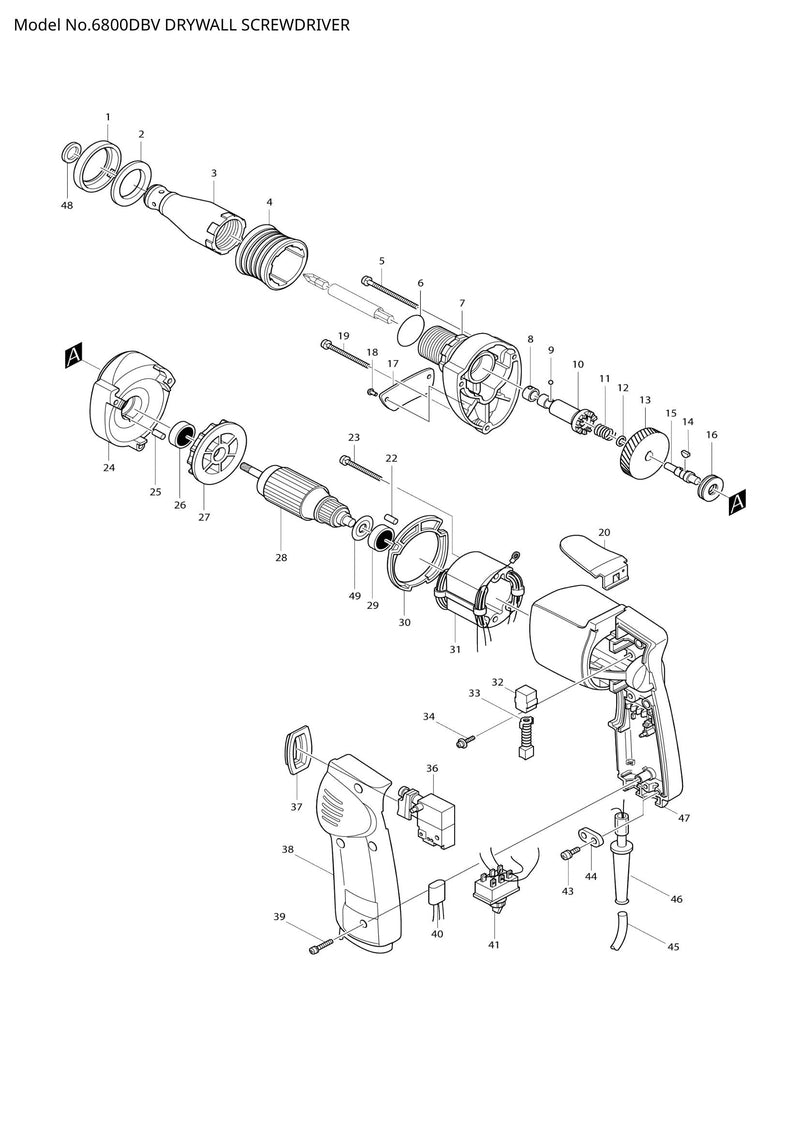 6800DBV exploded view