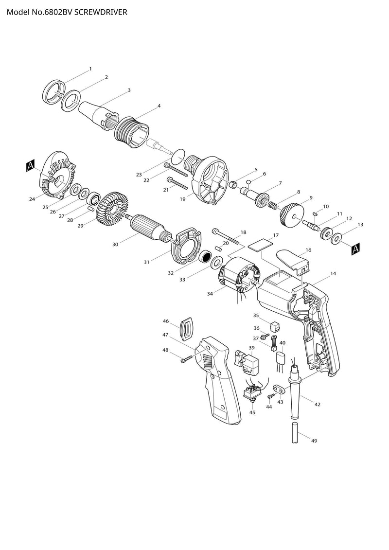 6802BV exploded view