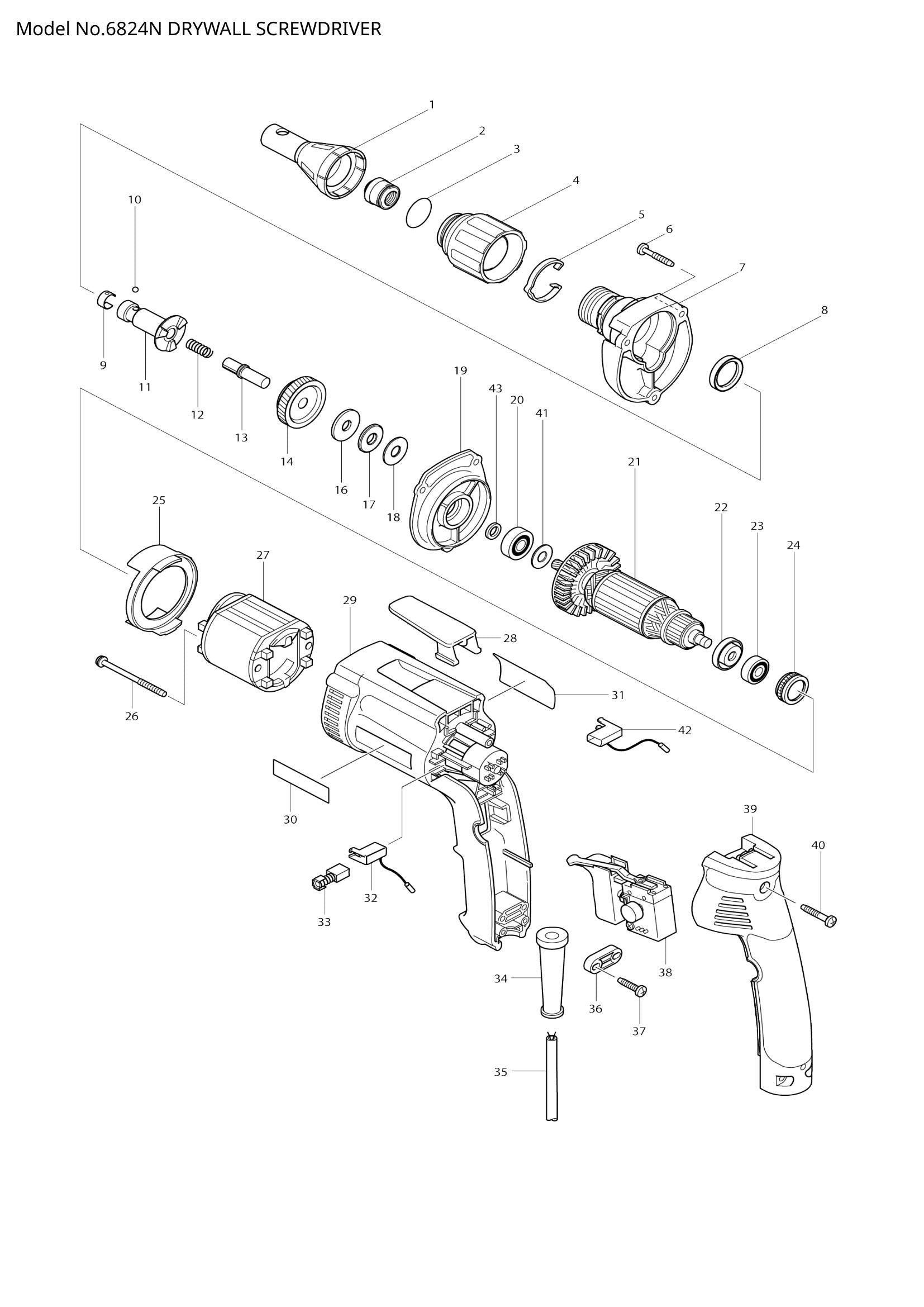 6824N exploded view
