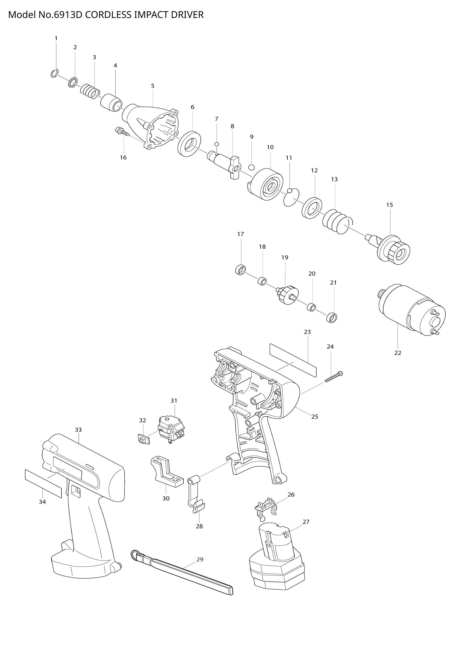6913D exploded view