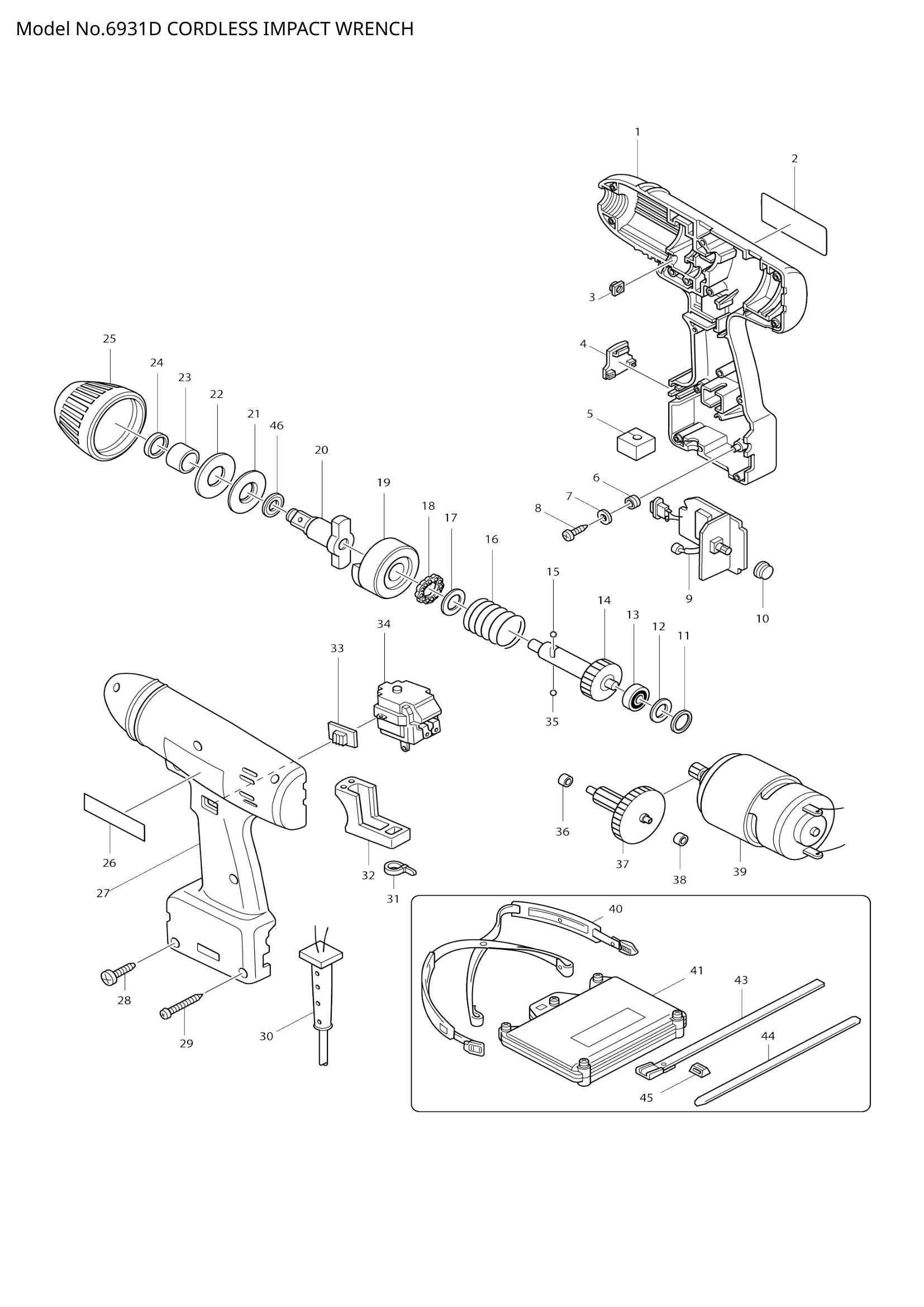 6931D exploded view
