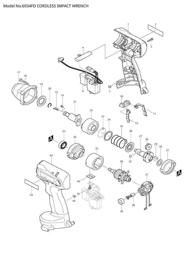 6934FD exploded view