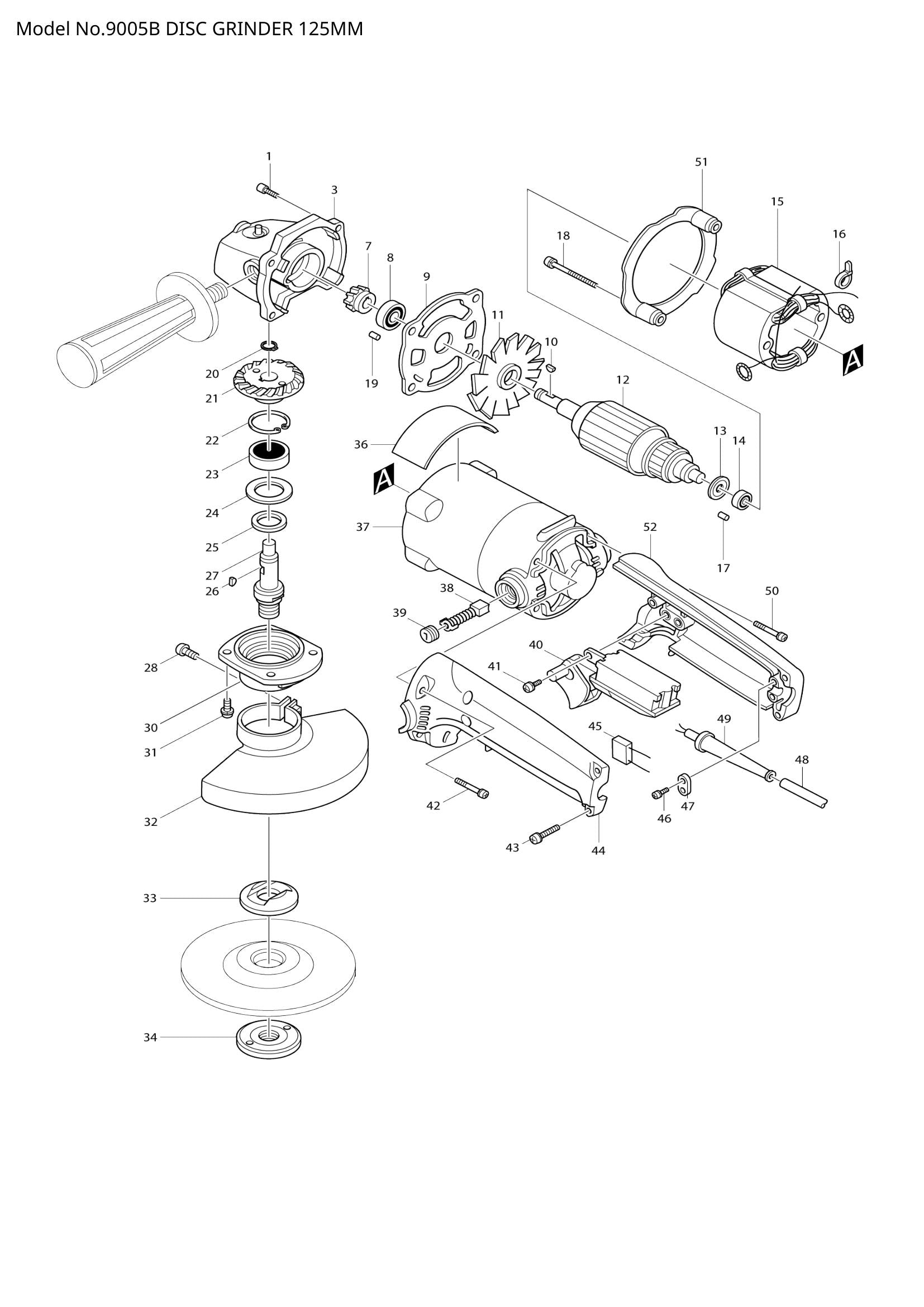 9005B exploded view