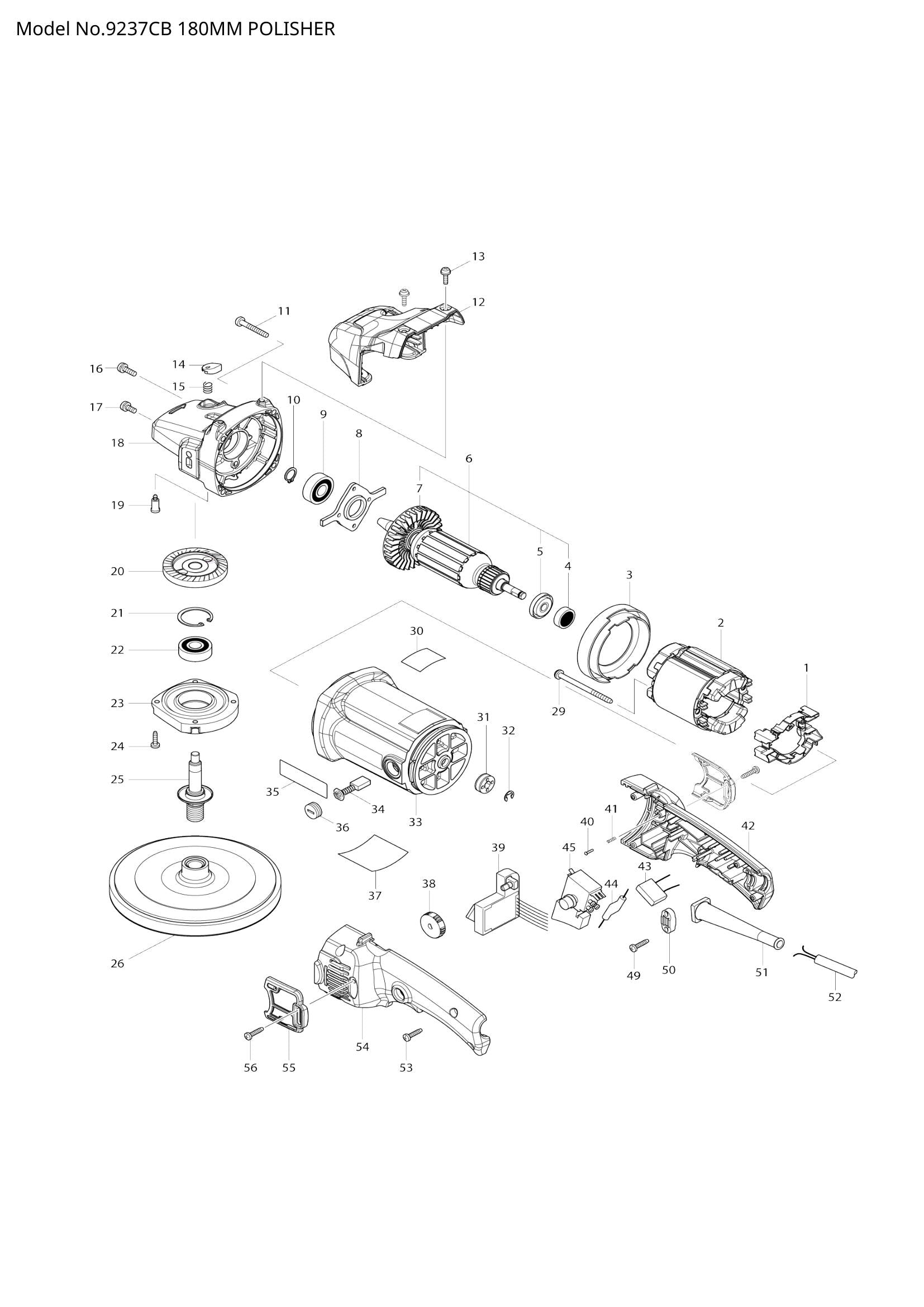 9237CB exploded view