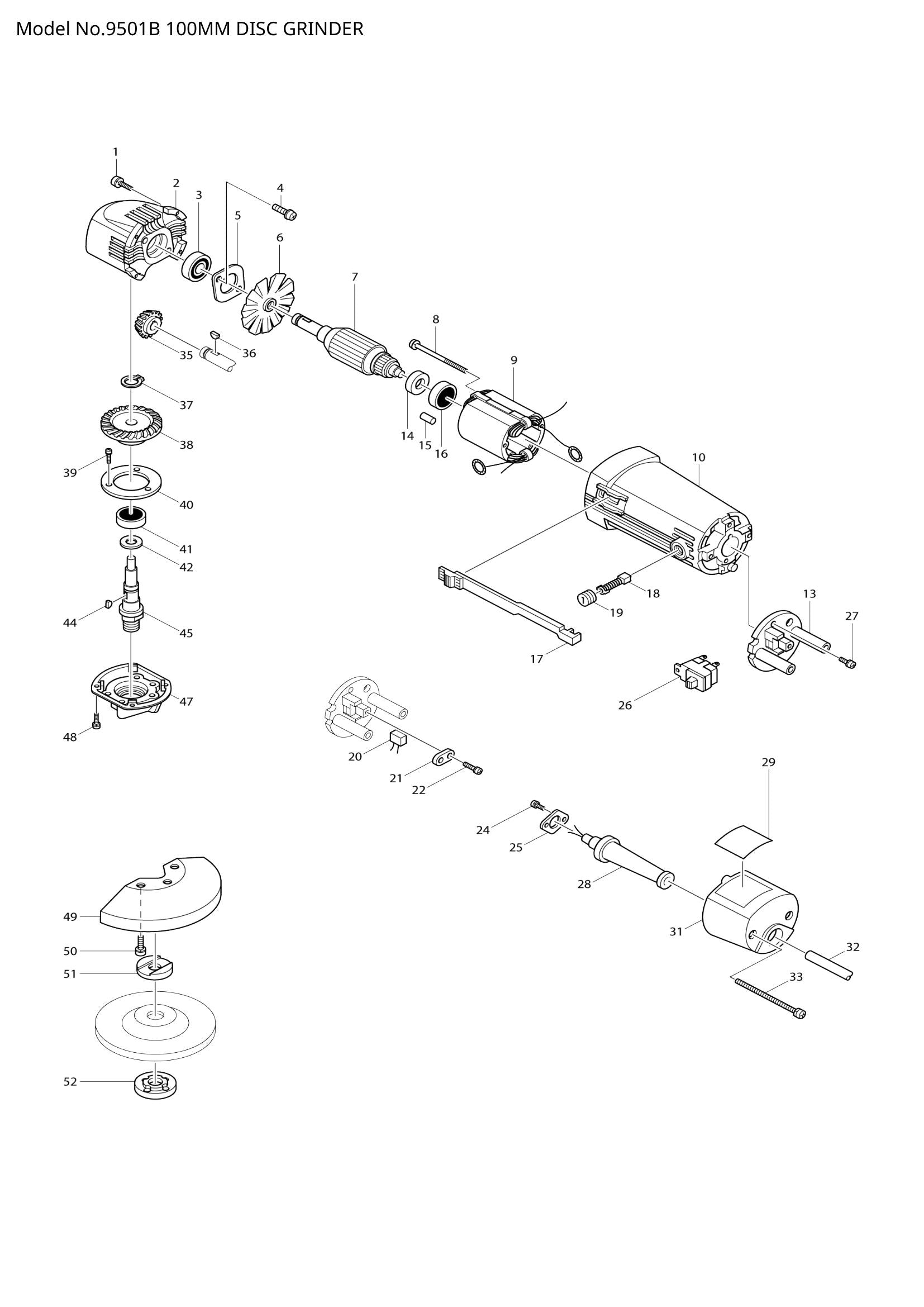 9501B exploded view