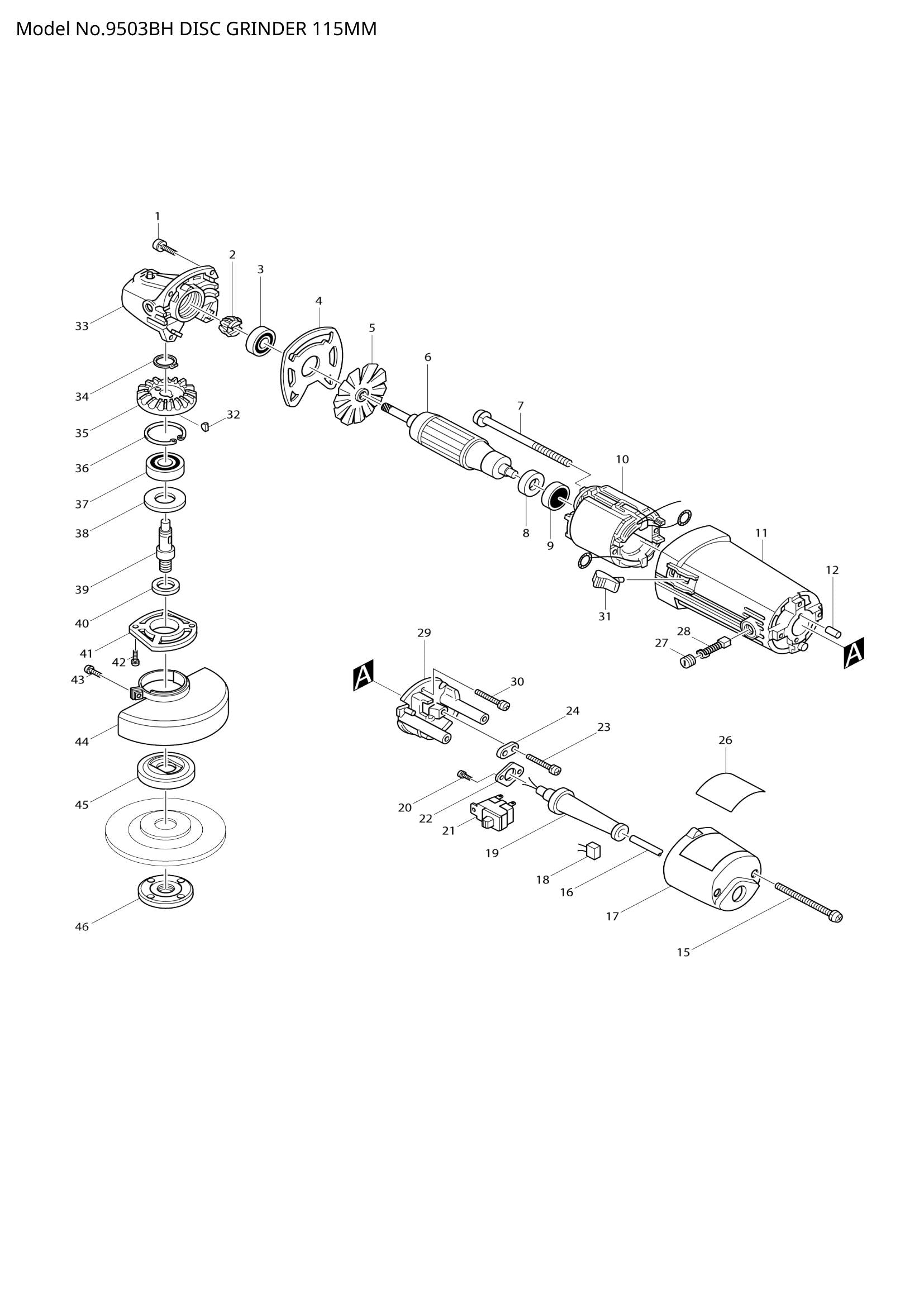9503BH exploded view