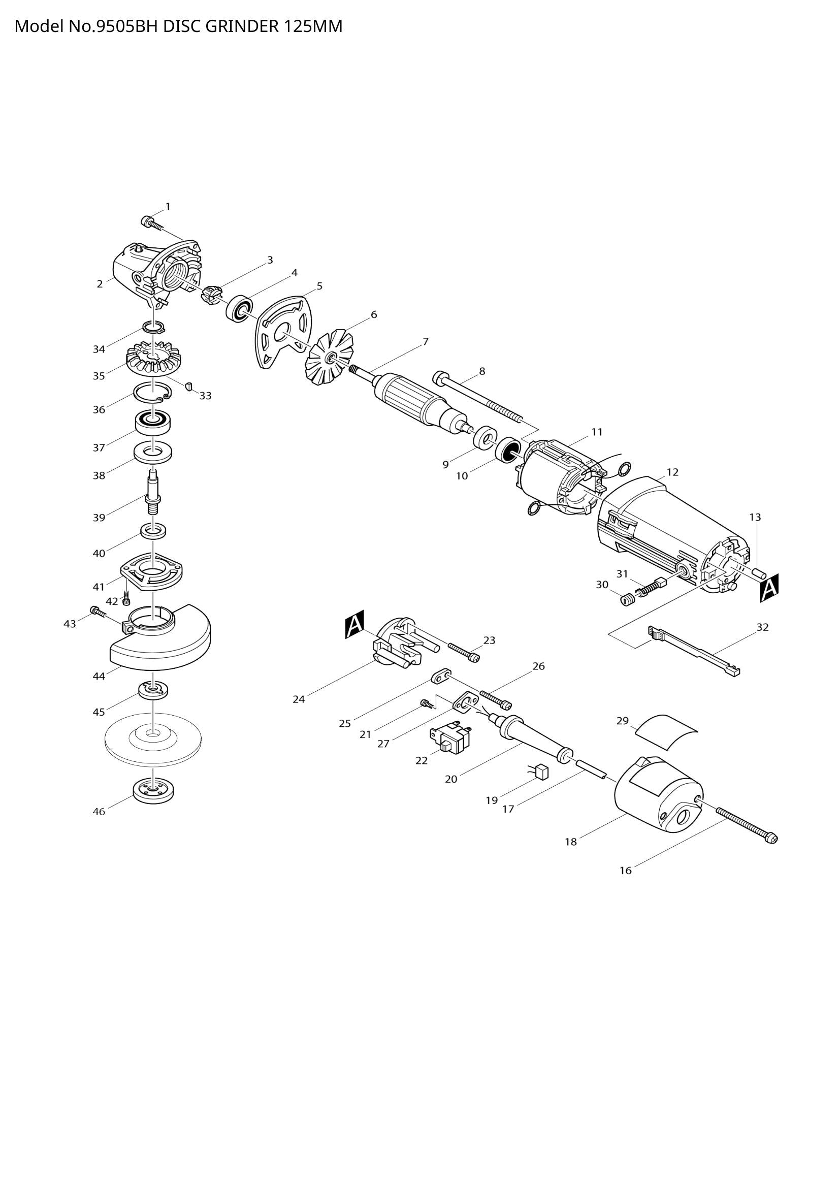9505BH exploded view