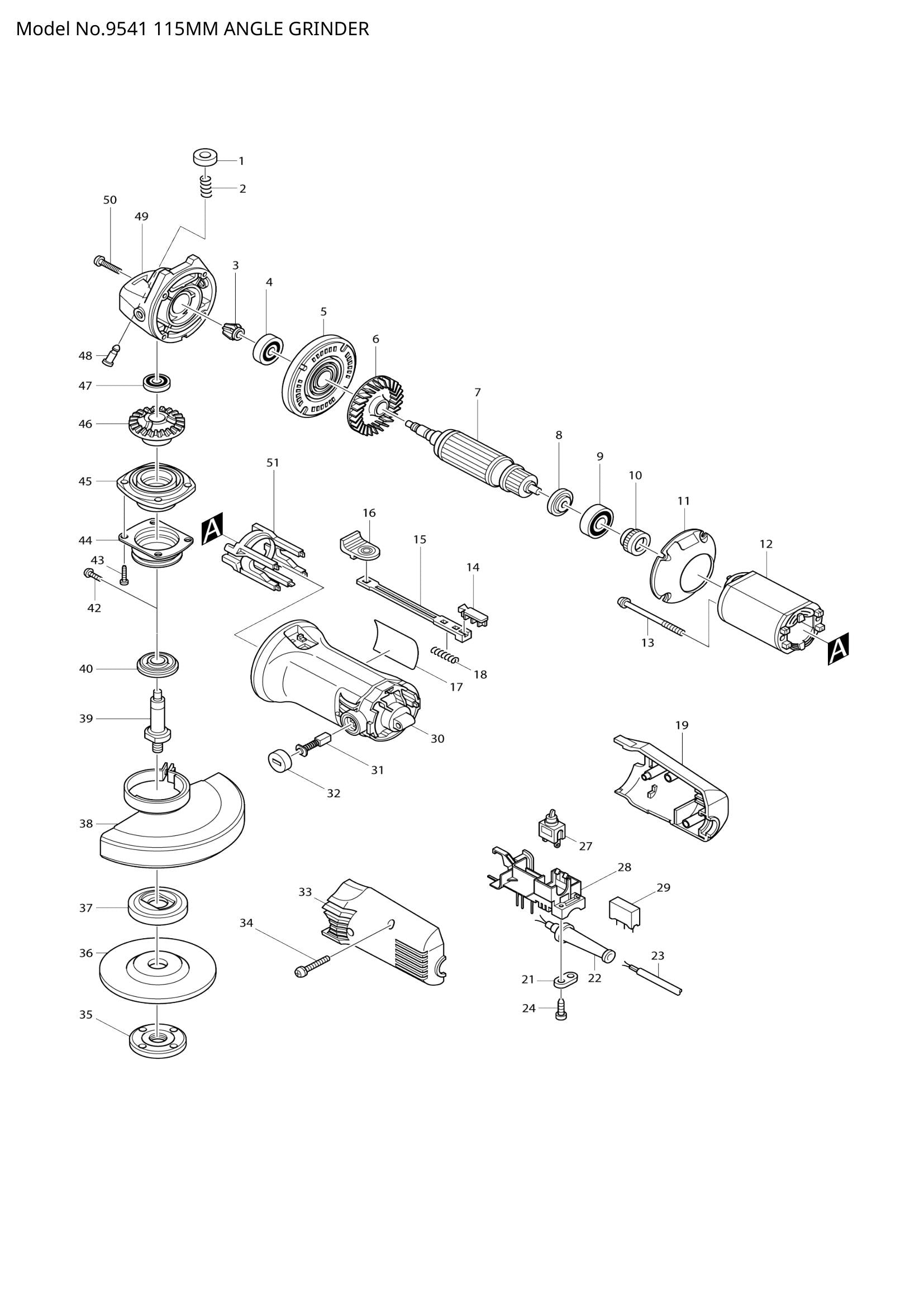 9541 exploded view