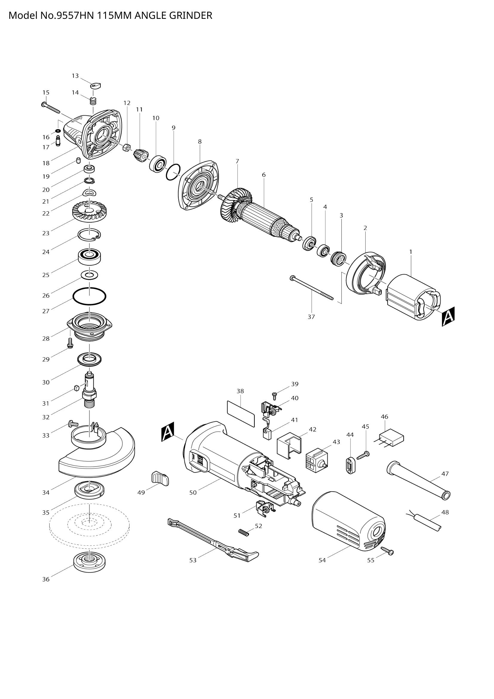 9557HN exploded view