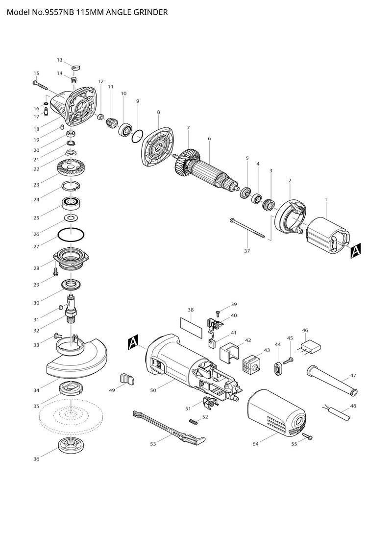 9557NB exploded view