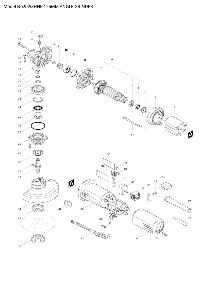 9558HNR exploded view
