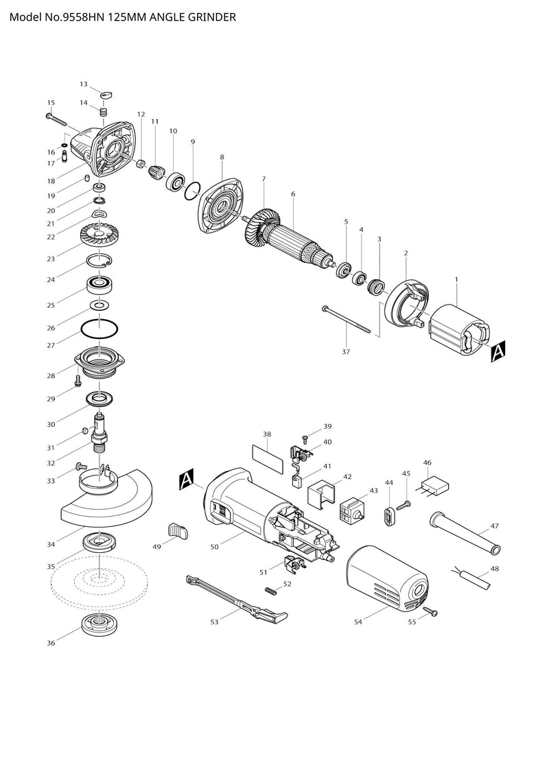 9558HN exploded view