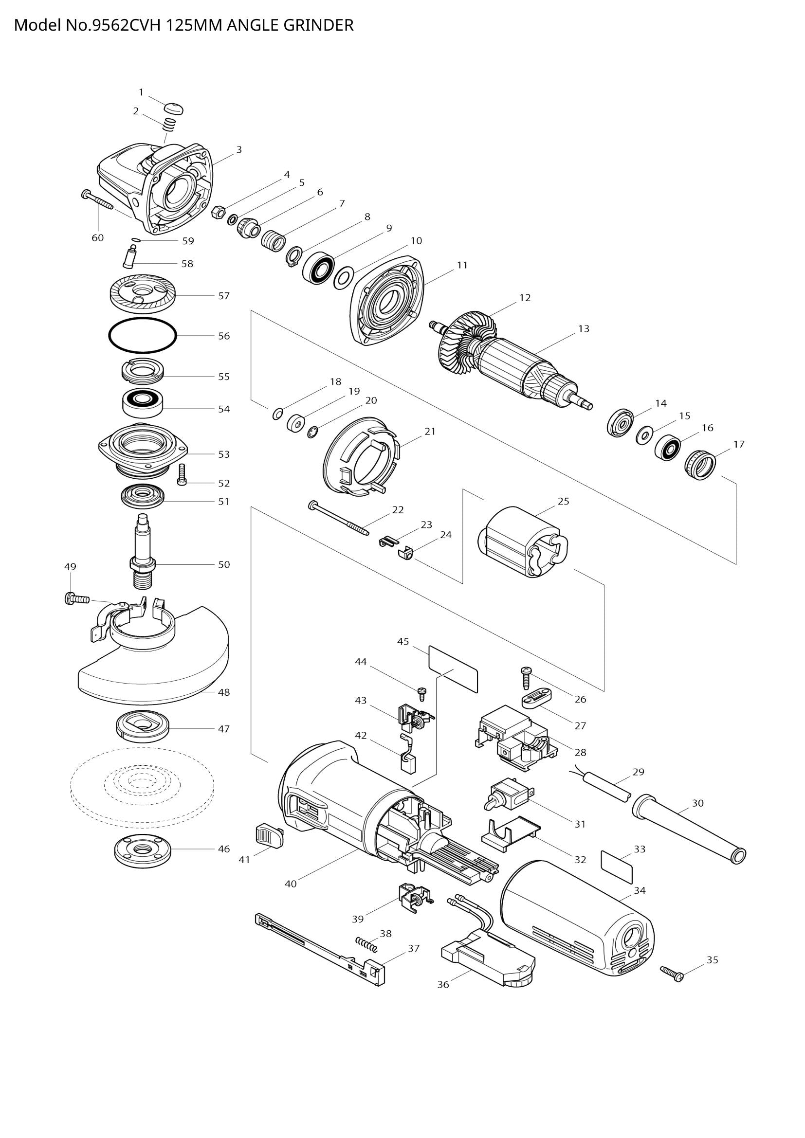 9562CVH exploded view