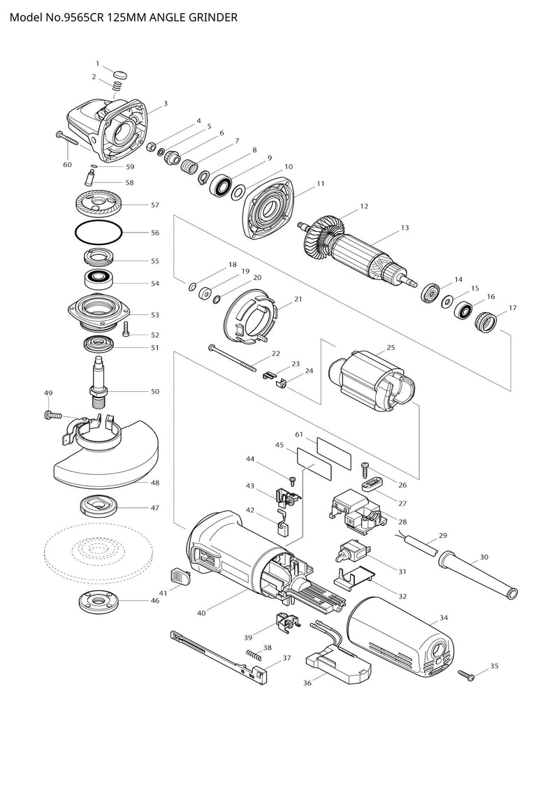 9565CR exploded view