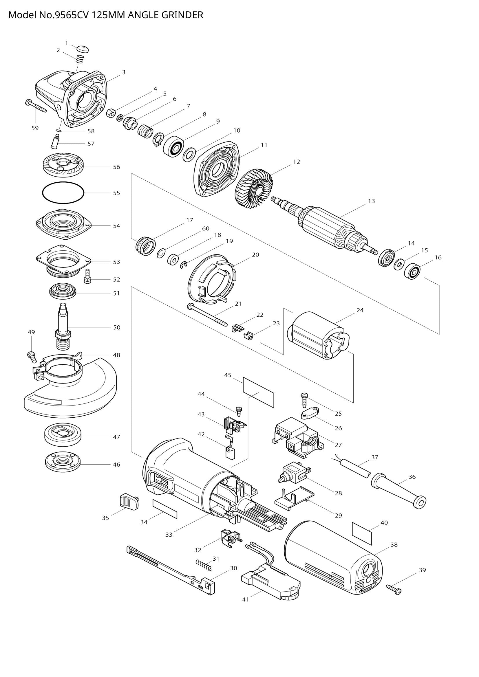 9565CV exploded view