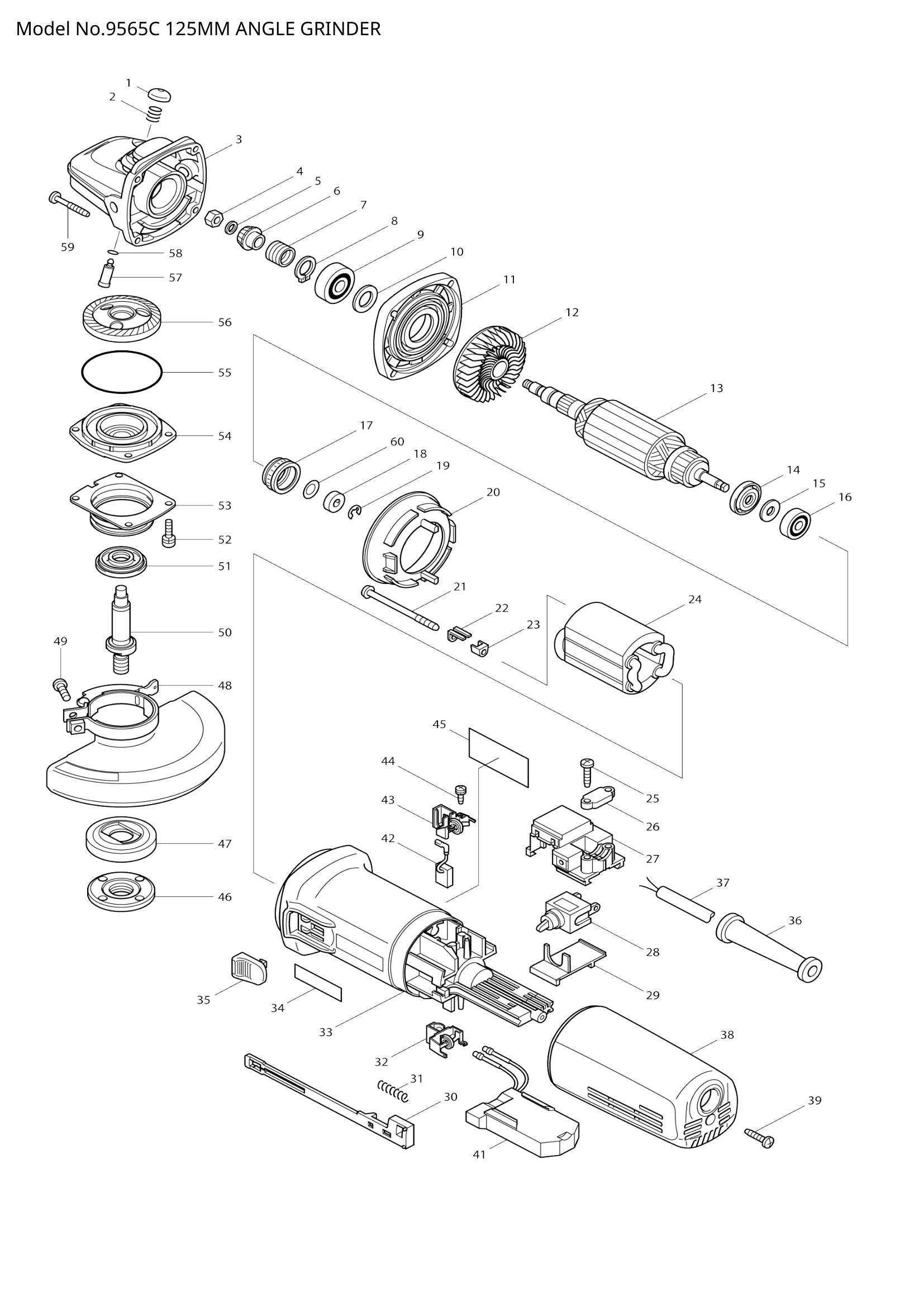 9565C exploded view
