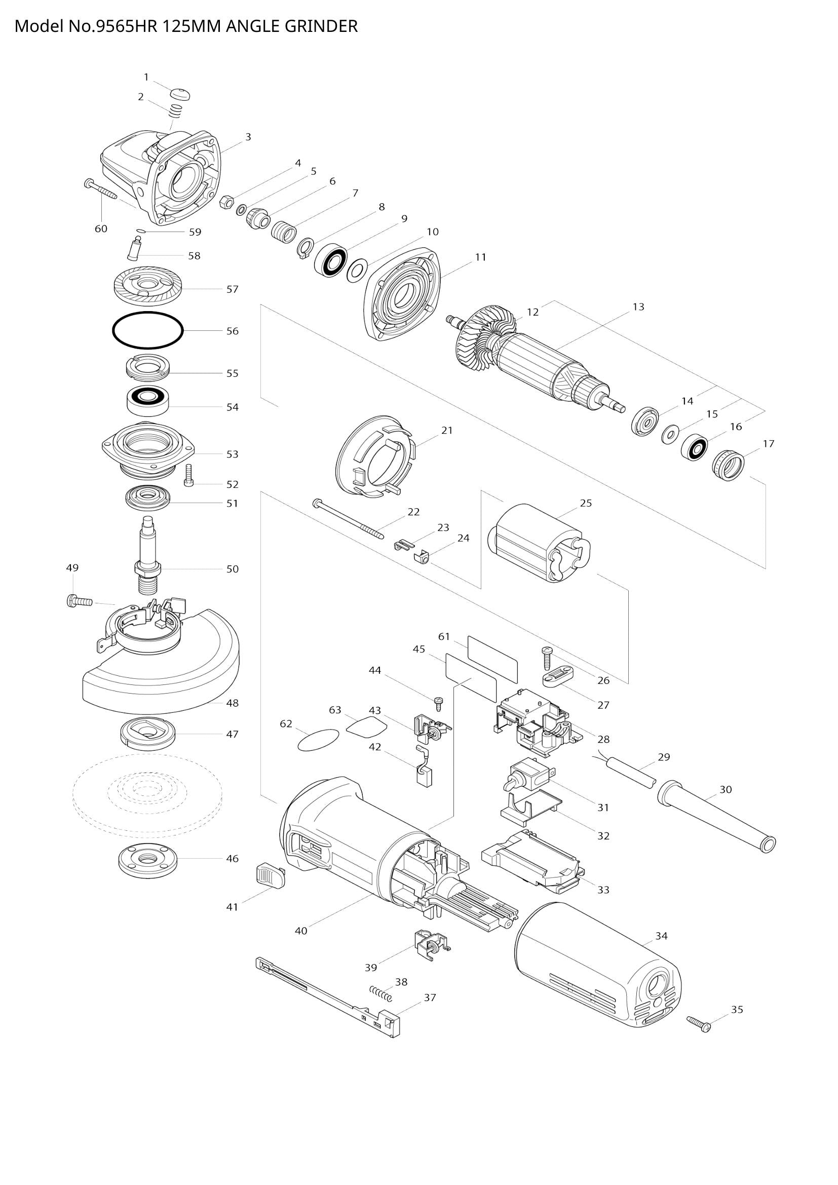 9565HR exploded view