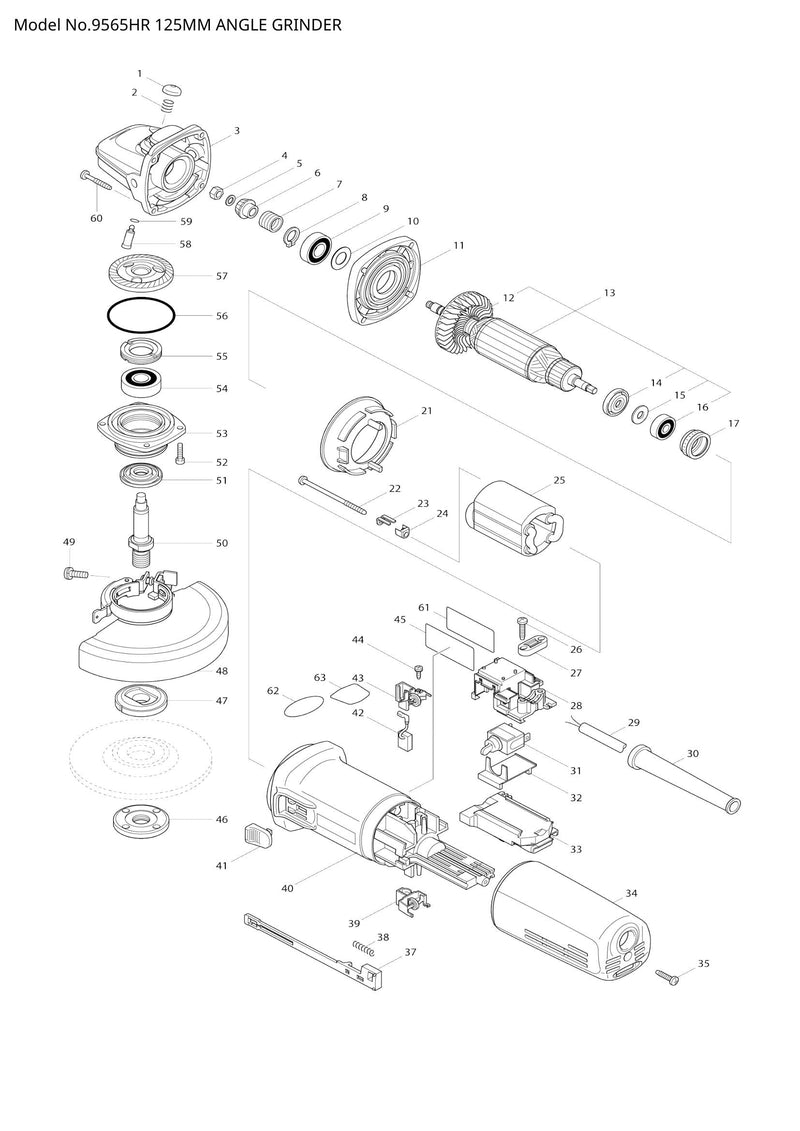 9565HR exploded view